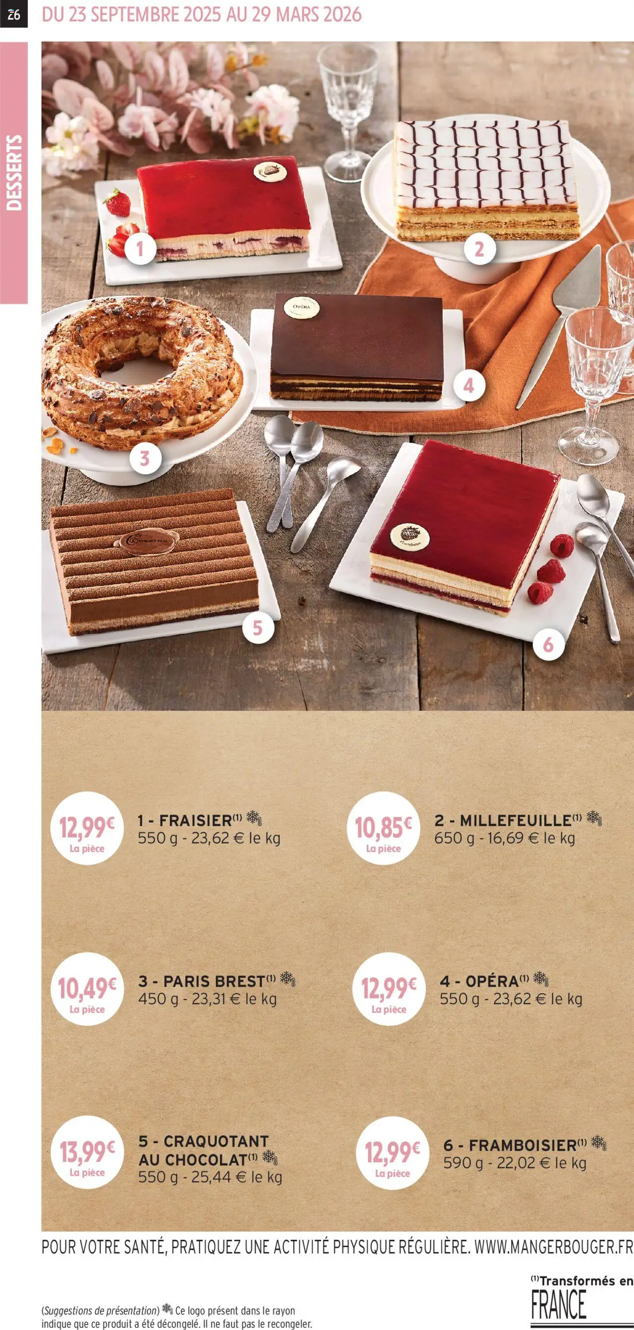 {H1} | Page: 26 | Produits: Fraisier, Chocolat