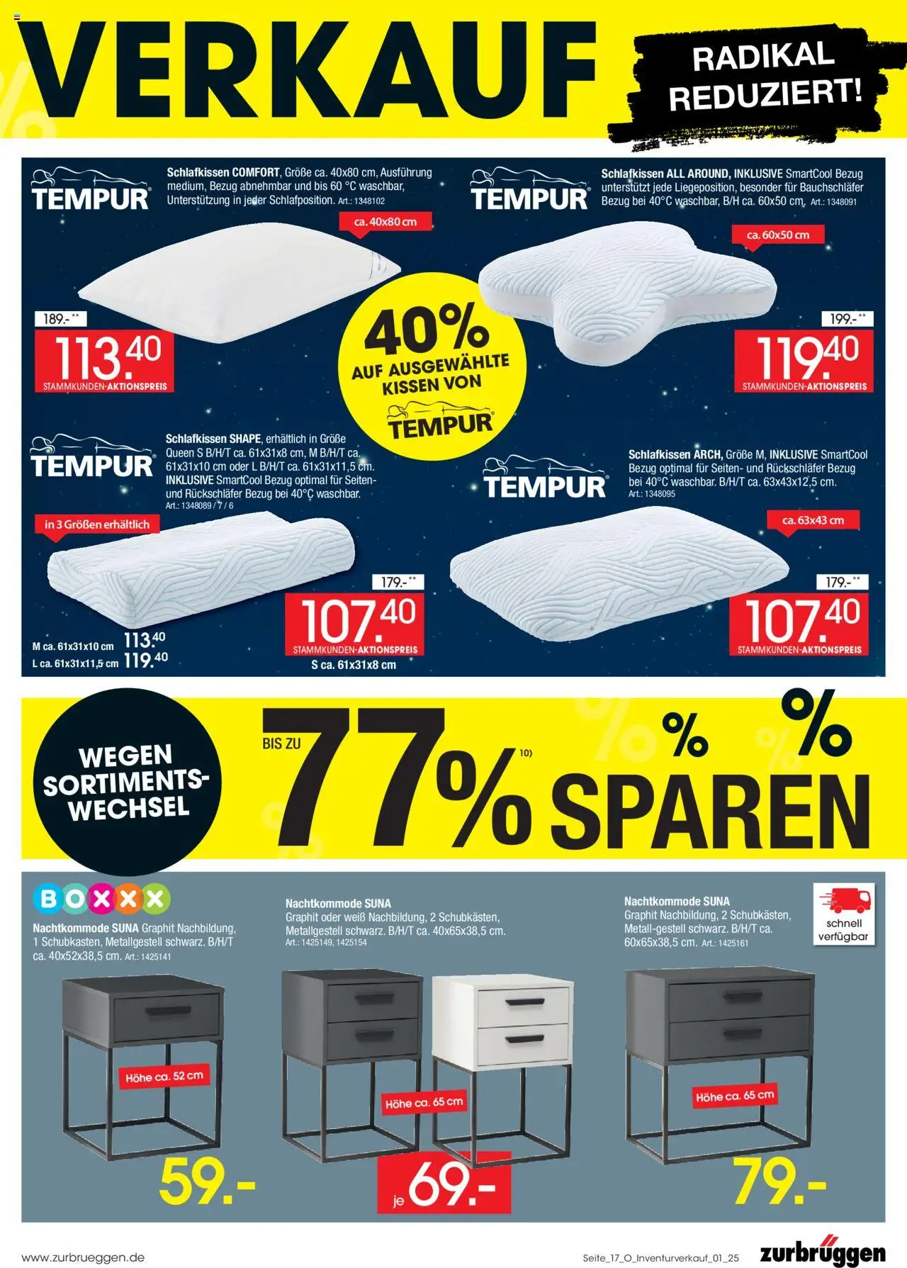 Zurbrüggen Inventurverkauf - gültig ab dem 04.08.2025 | Seite: 19 | Produkte: Kissen