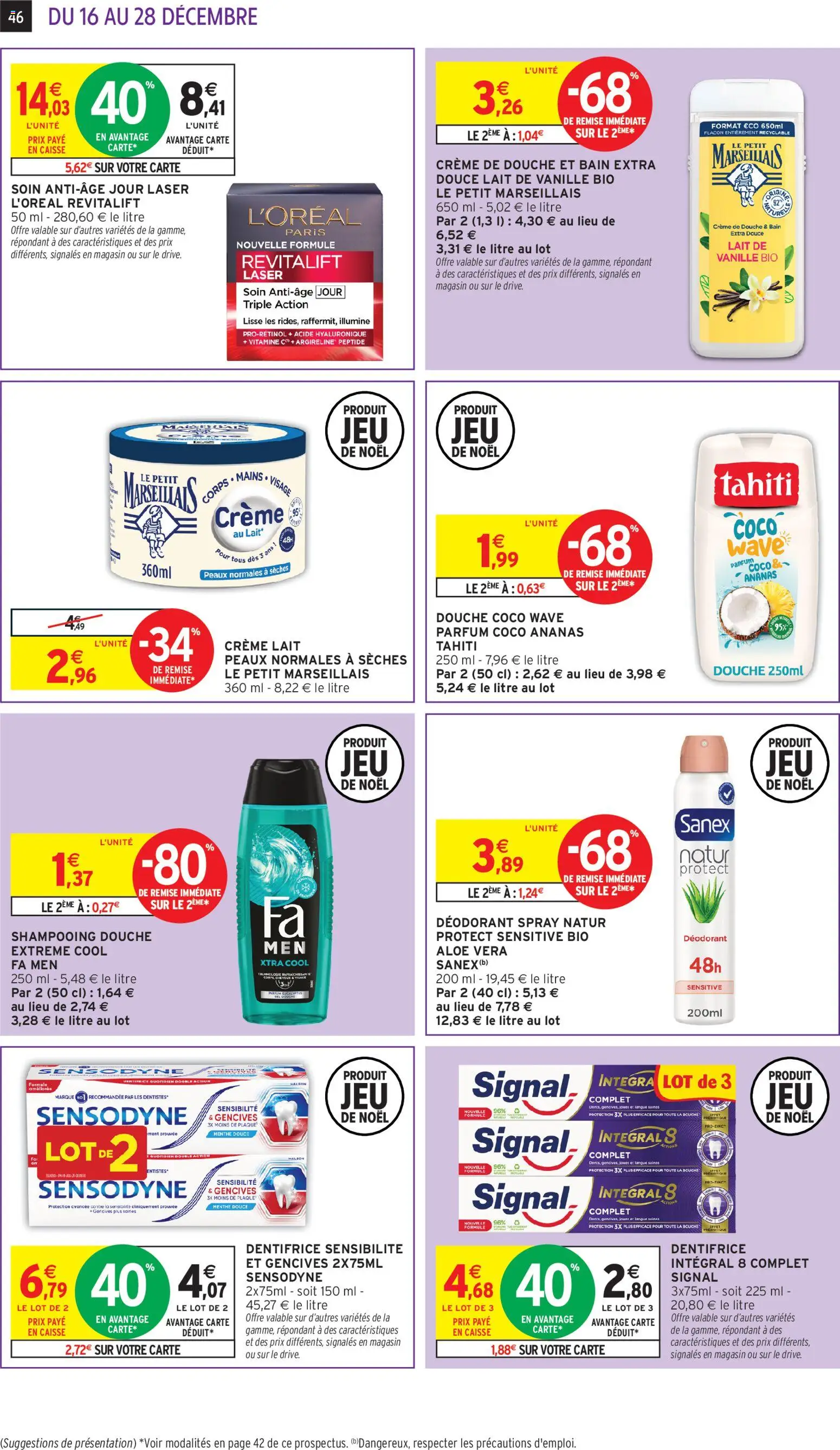 {H1} | Page: 46 | Produits: Menthe, Shampooing, Lait, Crème