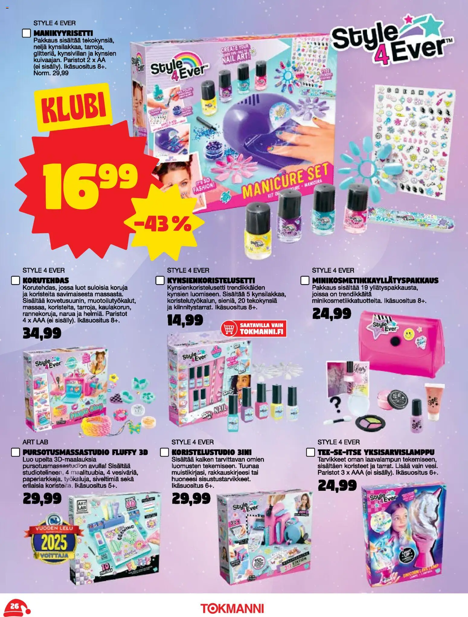 Tokmanni - Joululelukuvasto – voimassa 03.11.2025 alkaen | Sivu: 26 | Tuotteet: Paristot