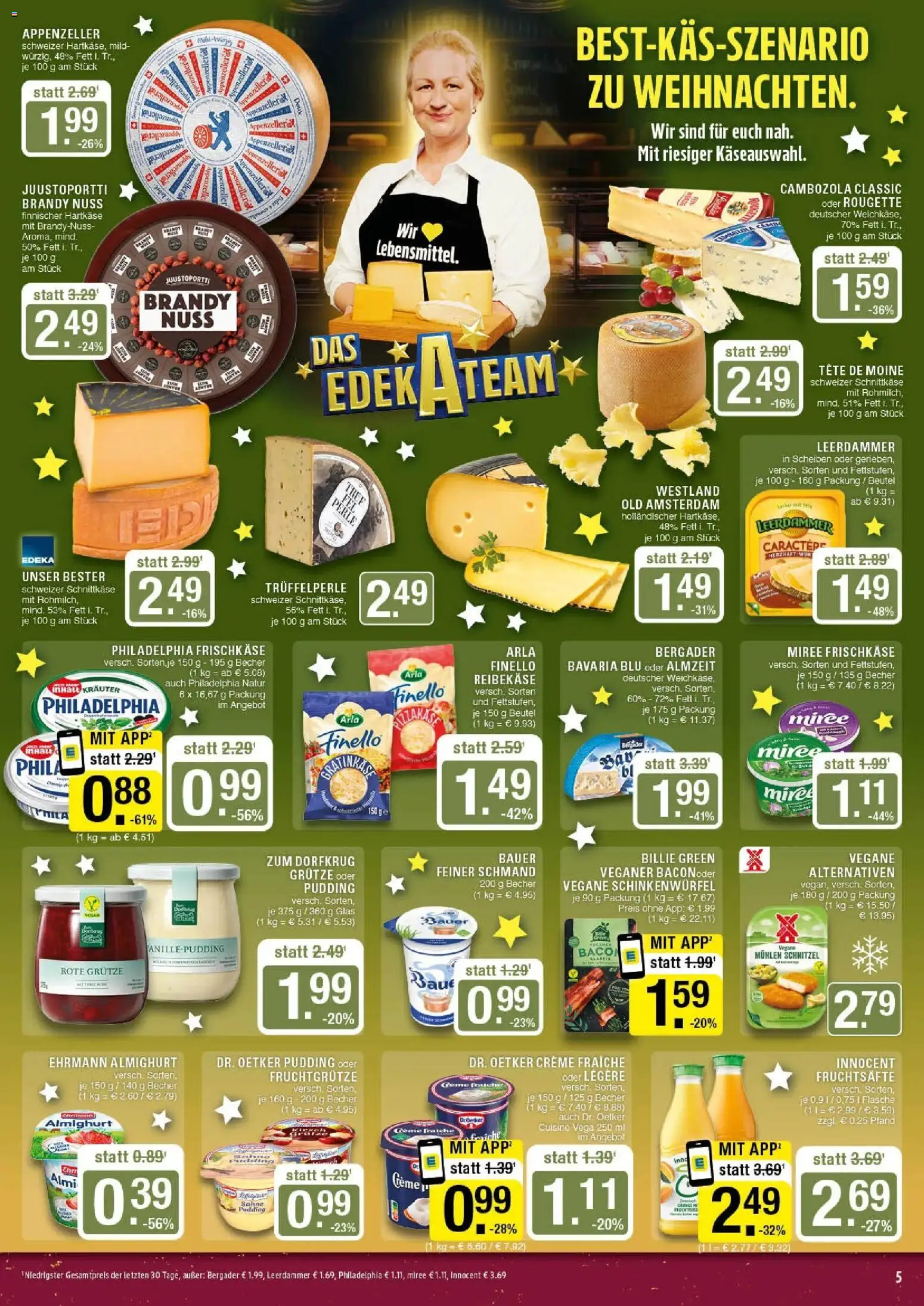 Edeka prospekt Marl	 – gültig ab 15.12.2025 | Seite: 5 | Produkte: Schnitzel, Leerdammer, Creme, Frischkase