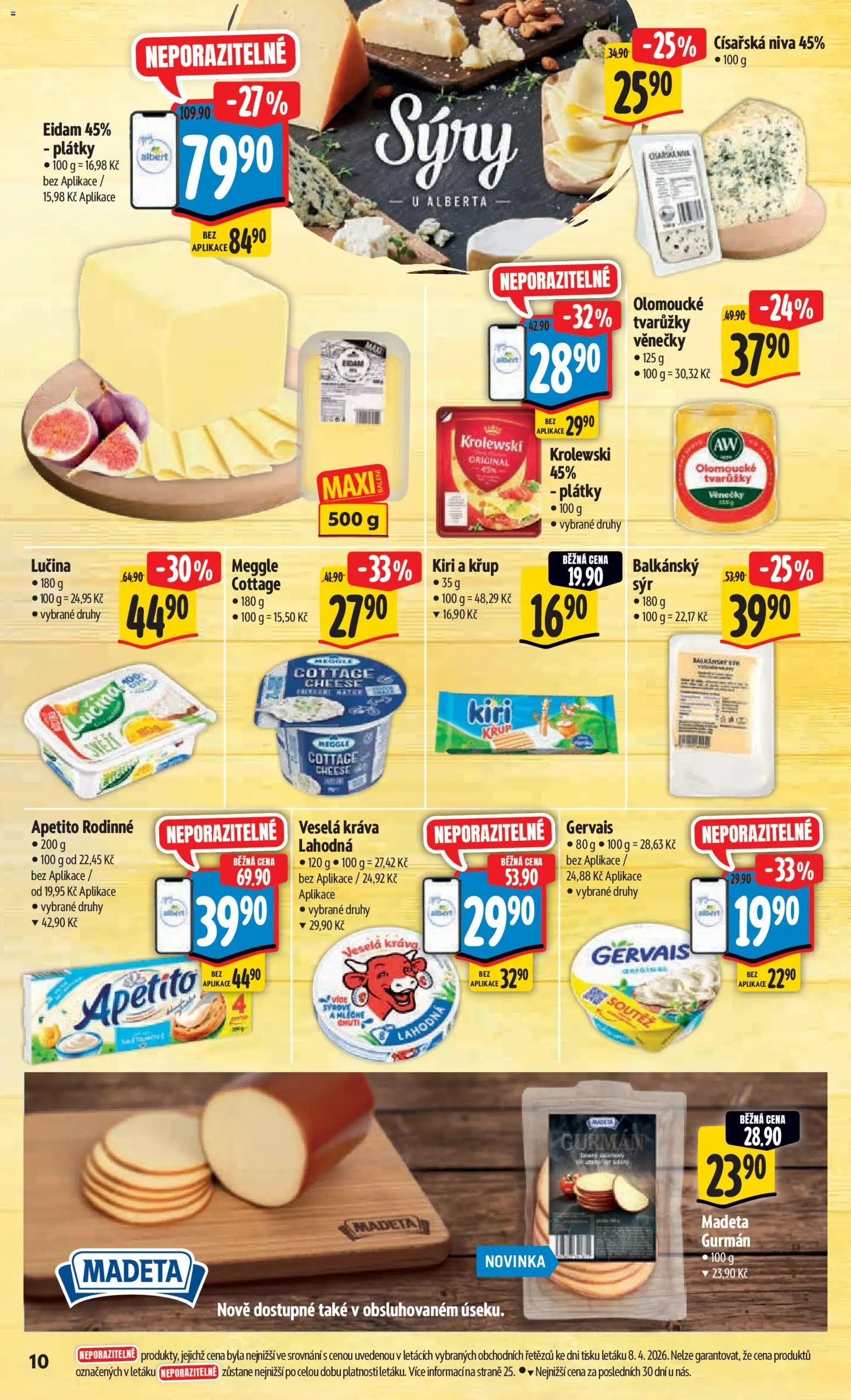 Albert leták - Hypermarket - Harfa od 15.04.2026 | Strana: 18 | Produkty: Gervais, Niva, Cottage cheese, Cottage