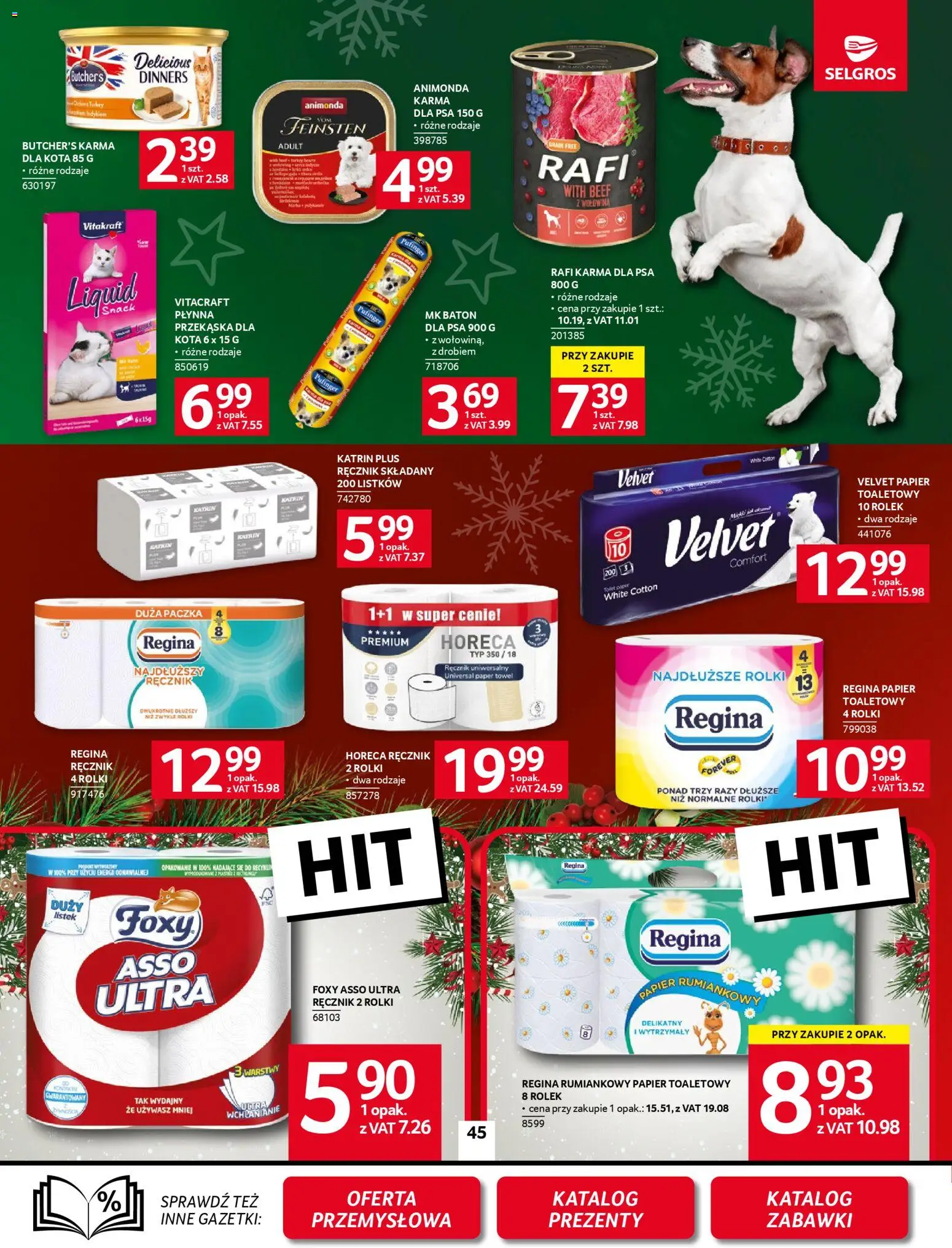 Selgros cash&carry Gazetka od 20.11.2025 | Strona: 39 | Produkty: Papier toaletowy, Baton, Karma dla psa, Wołowina