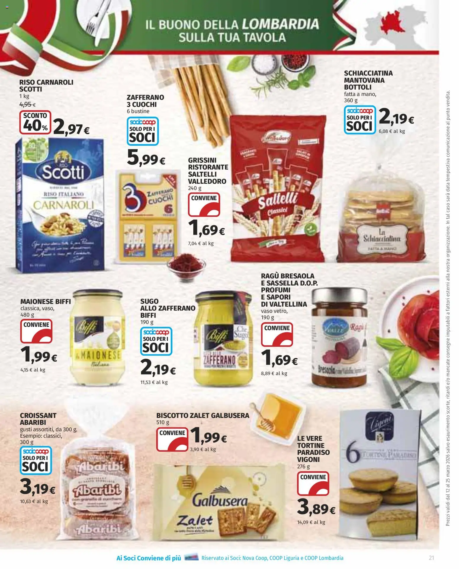 Volantino Ipercoop del 12.03.2026 | Pagina: 21 | Prodotti: Riso, Data, Ragú, Grissini
