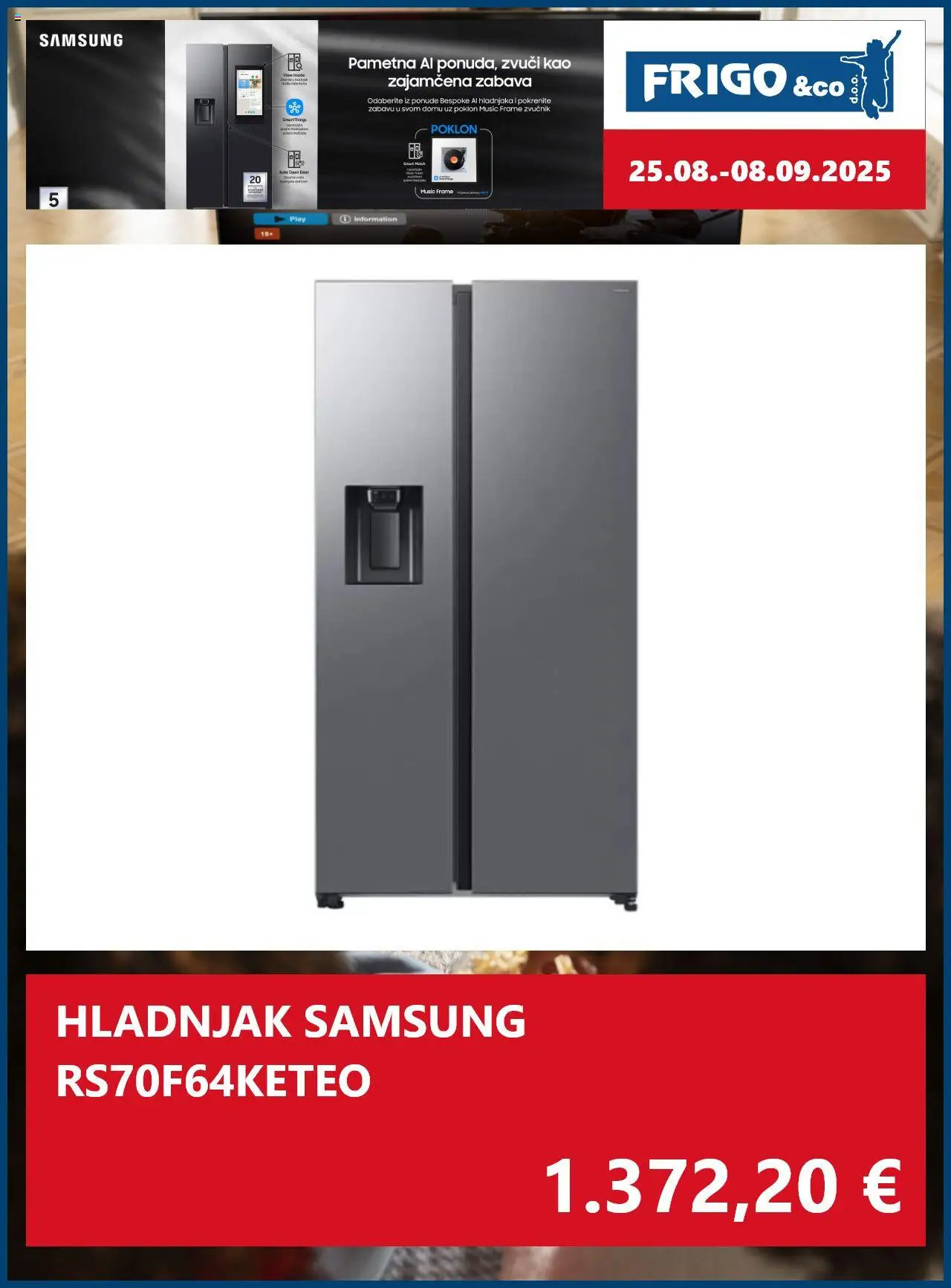 FRIGO & Co. katalog | vrijedi od 25.08.2025 | Stranica: 5 | Proizvodi: Zvučnik, Hladnjak