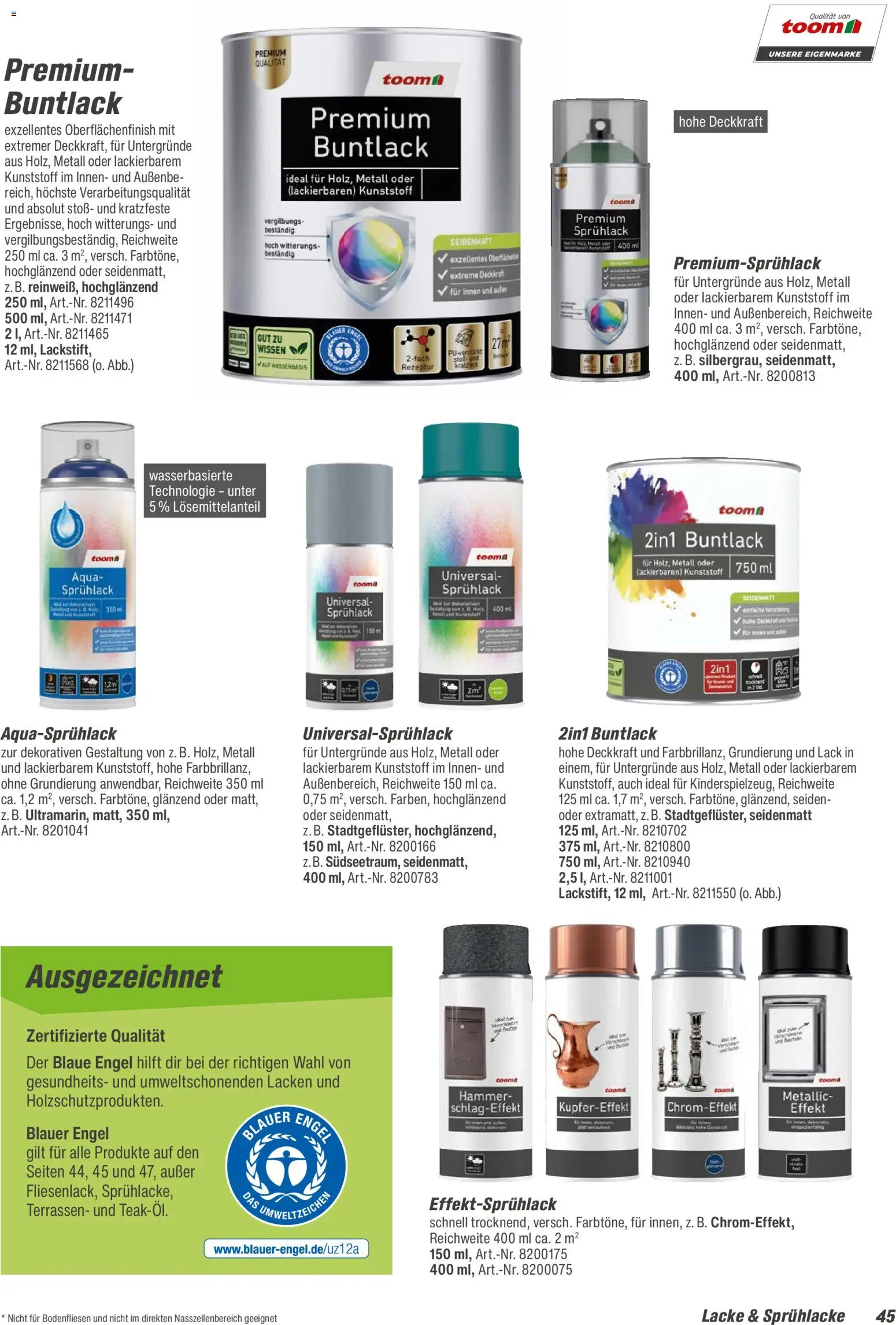 Toom Baumarkt  Wohnen & Haushalt 2026 – gültig ab 01.01.2026 | Seite: 45