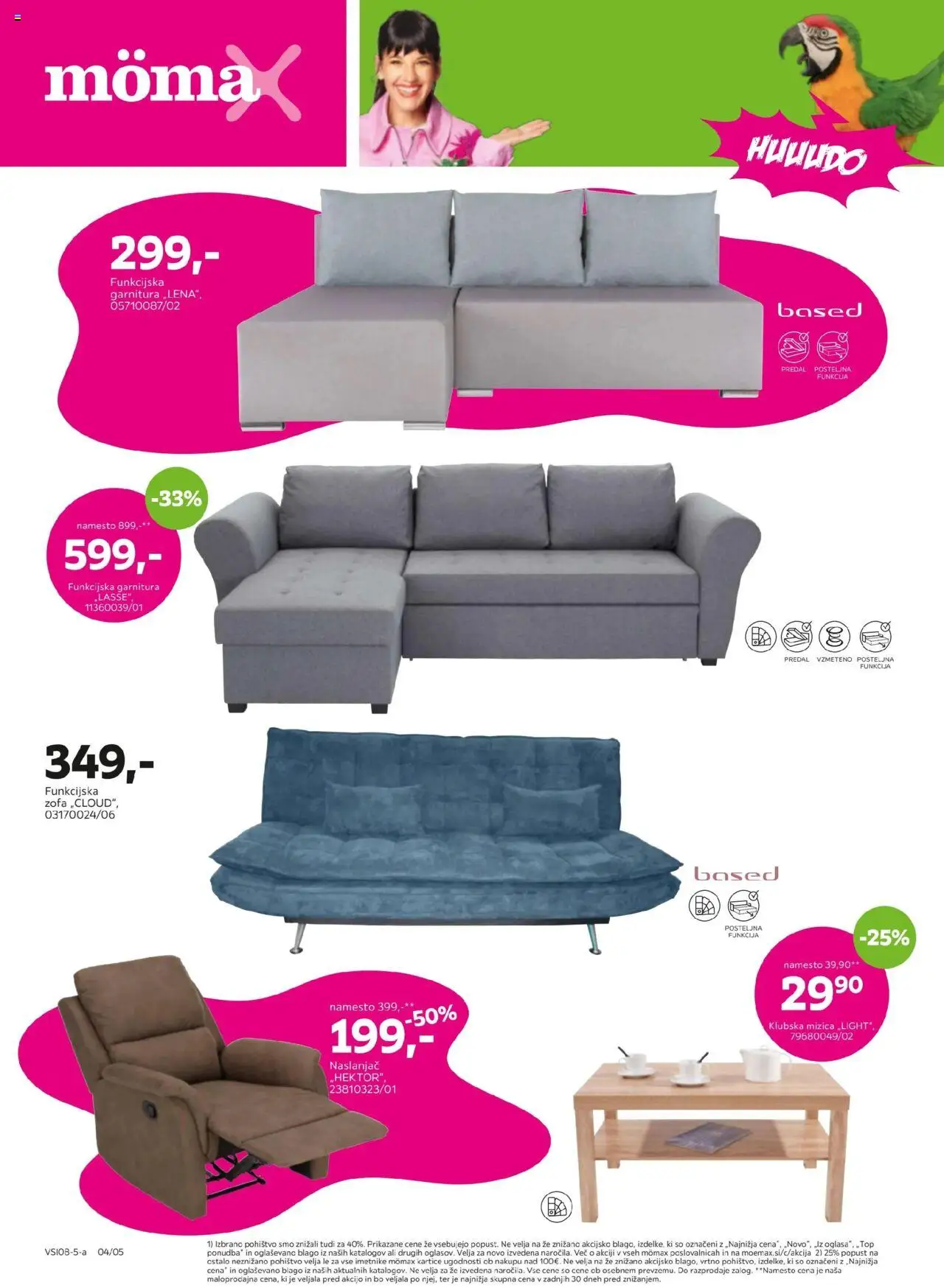 Mömax katalog │ velja od 04.08.2025 | Stran: 4 | Izdelki: Mizica, Naslanjač, Pohištvo