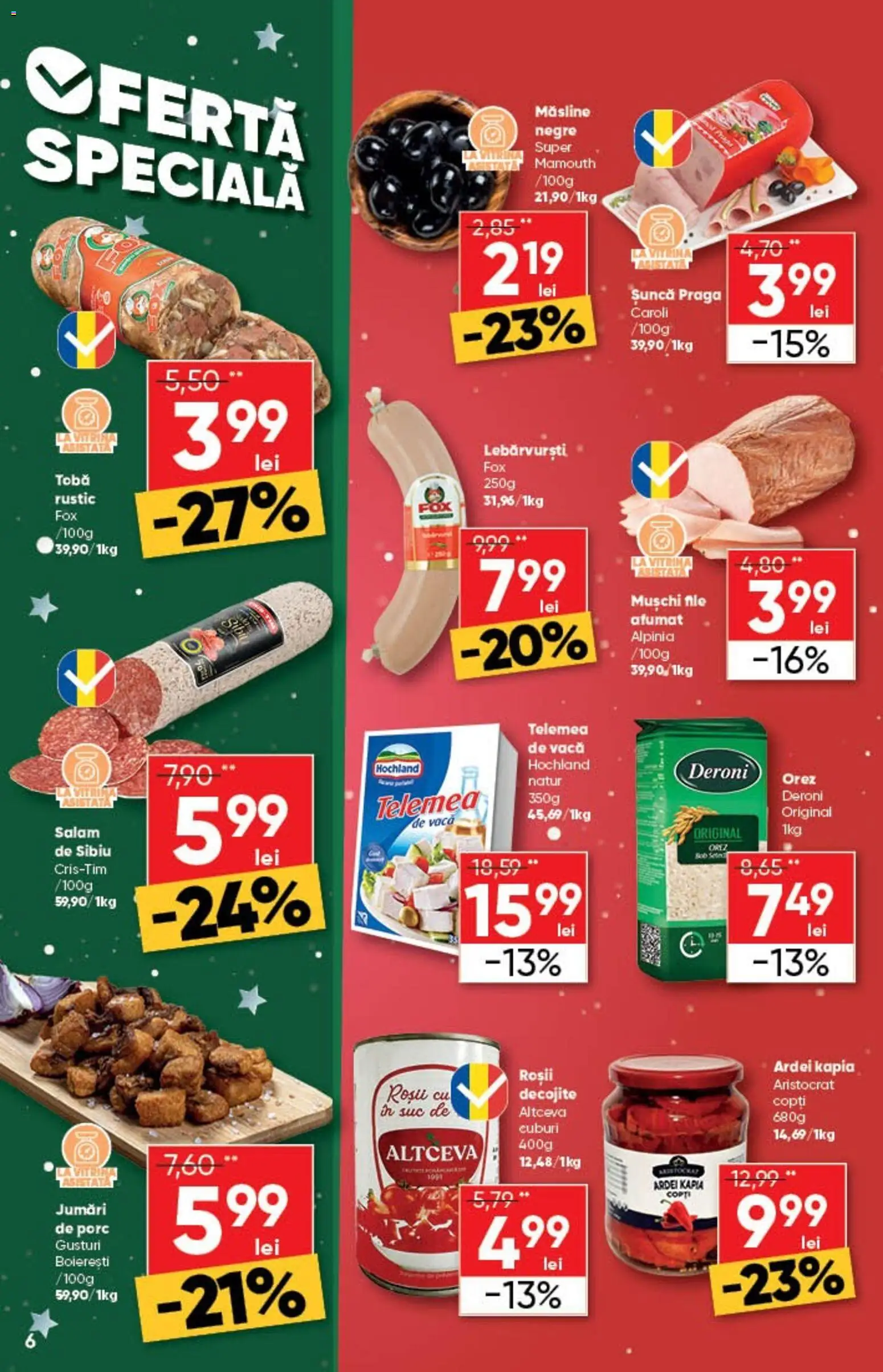 Noul catalog Profi – valabil de la 10.12.2025 | Pagină: 6 | Produse: Vitrină, Șuncă, Roșii, Orez