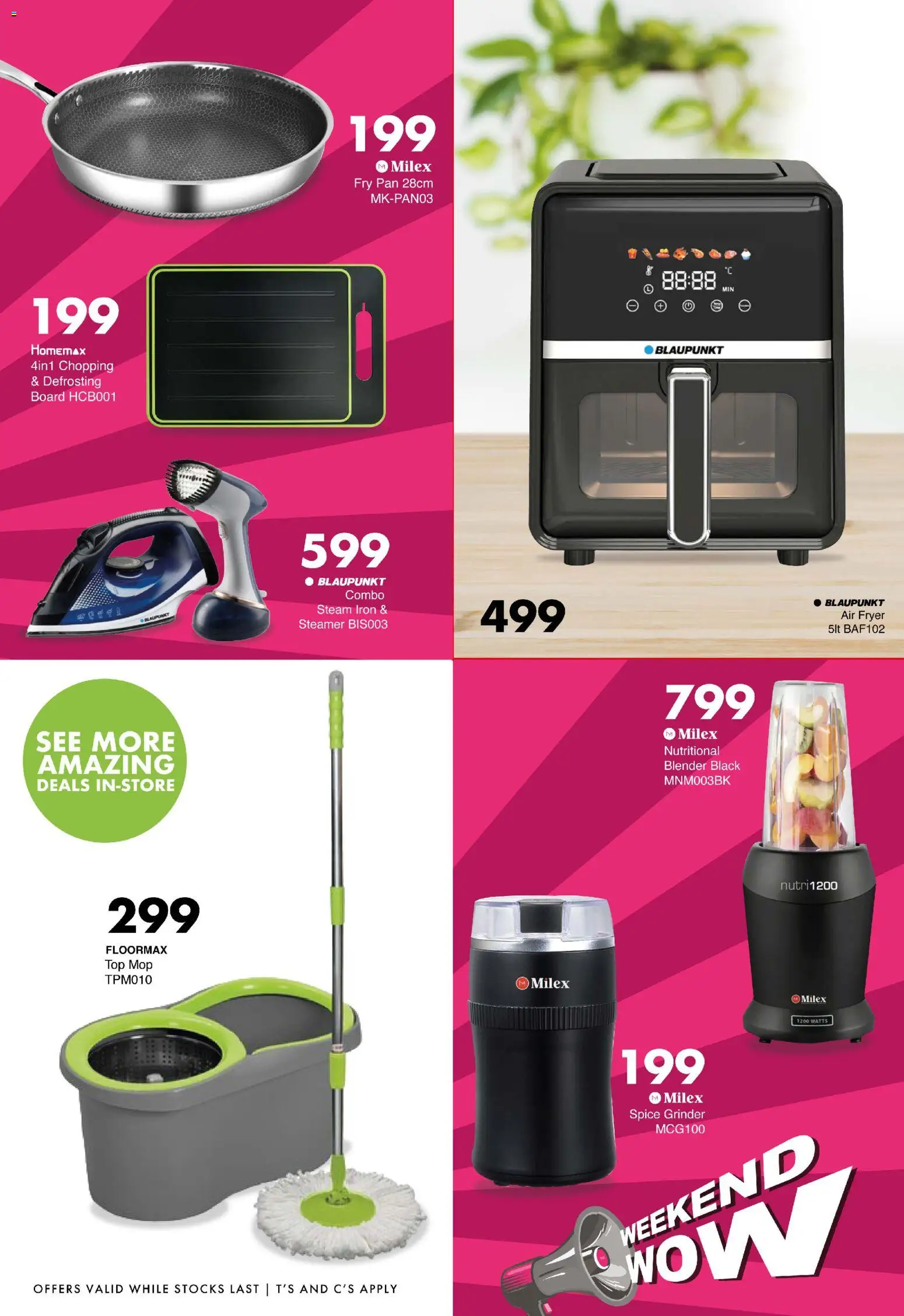 New Save catalogue – valid from 17.04.2026 | Page: 11 | Products: Iron, Grinder, Air fryer, Mop