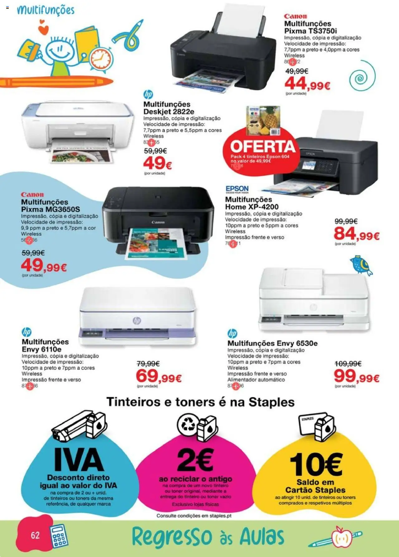 Staples - Folheto Regresso às Aulas 2025 │ válido de 18.08.2025 | Página: 62 | Produtos: Toner