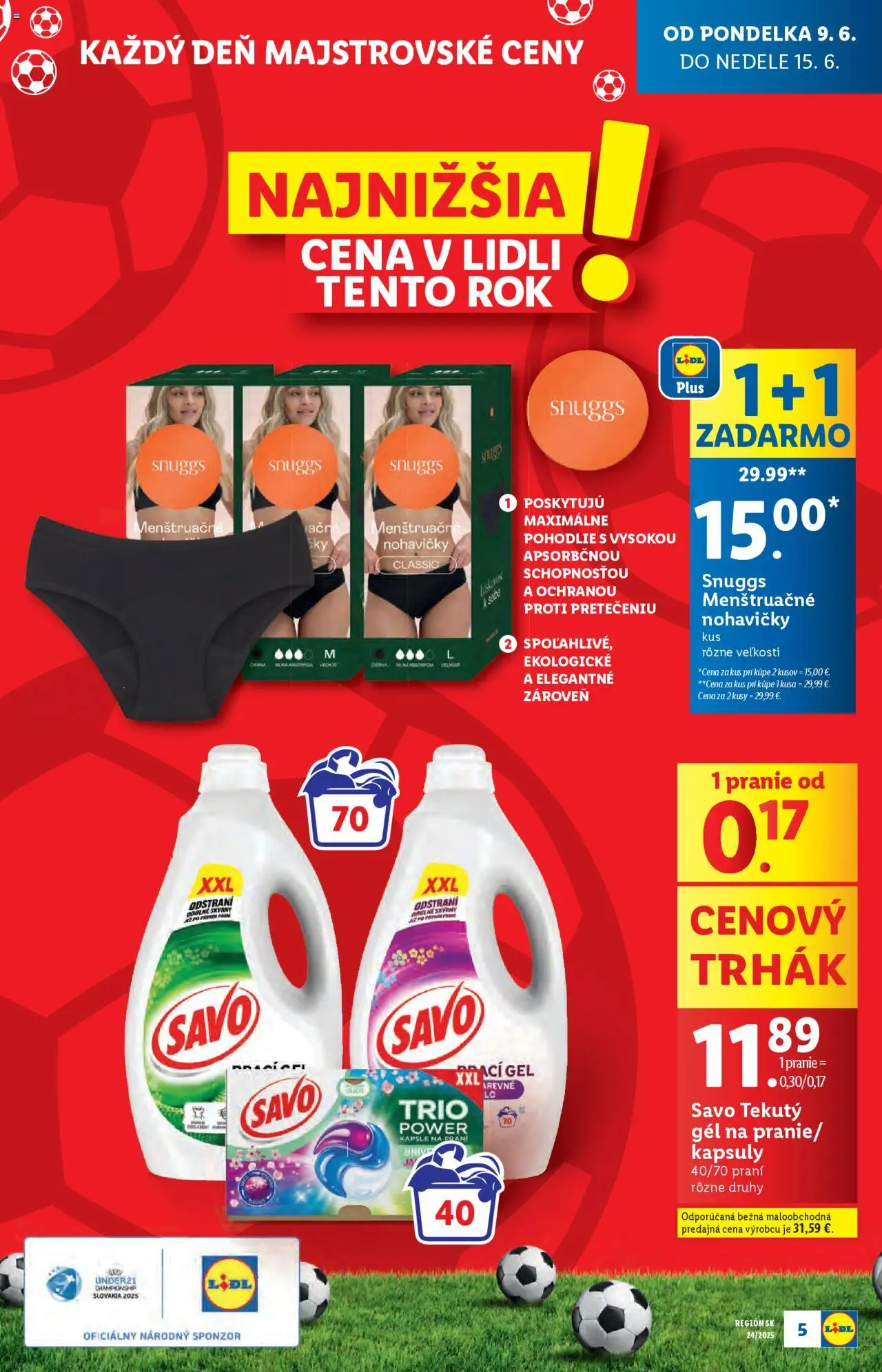 Lidl leták │ platný od 09.06.2025 | Strana: 5 | Produkty: Savo, Nohavičky