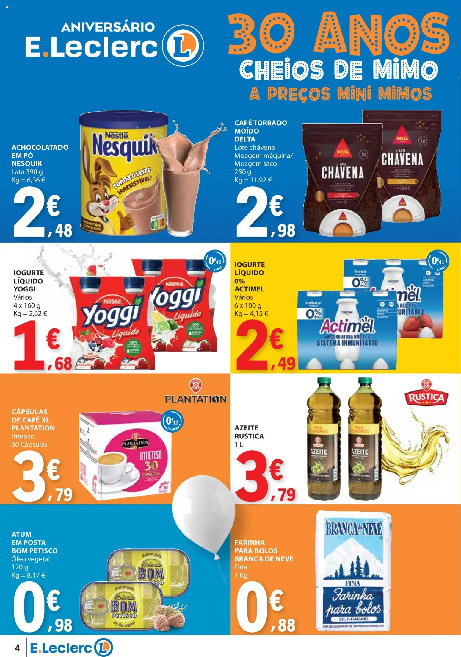 E.Leclerc folheto │ válido de 23.10.2025 | Página: 4 | Produtos: Pó, Nestlé, Café, Iogurte liquido