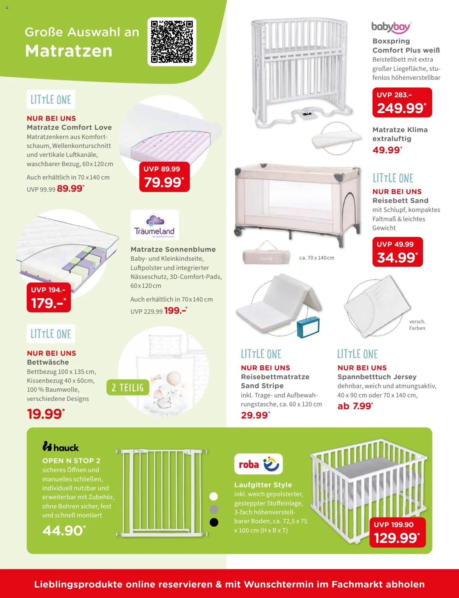 BabyOne Prospekt 	 – gültig ab 10.02.2026 | Seite: 8 | Produkte: Gewicht, Matratze, Bettwäsche, Laufgitter