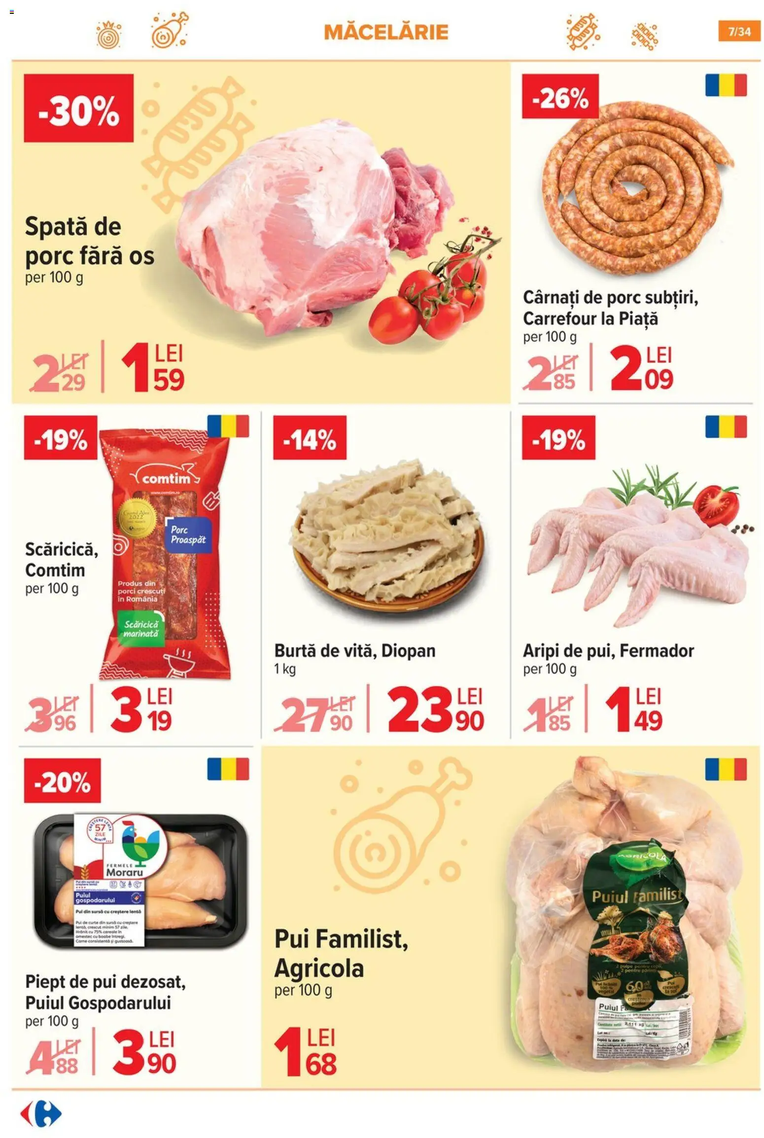 Noul catalog Carrefour – valabil de la 12.11.2025 | Pagină: 7 | Produse: Hacıyatmaz Kedi Oyuncağı, Cârnați