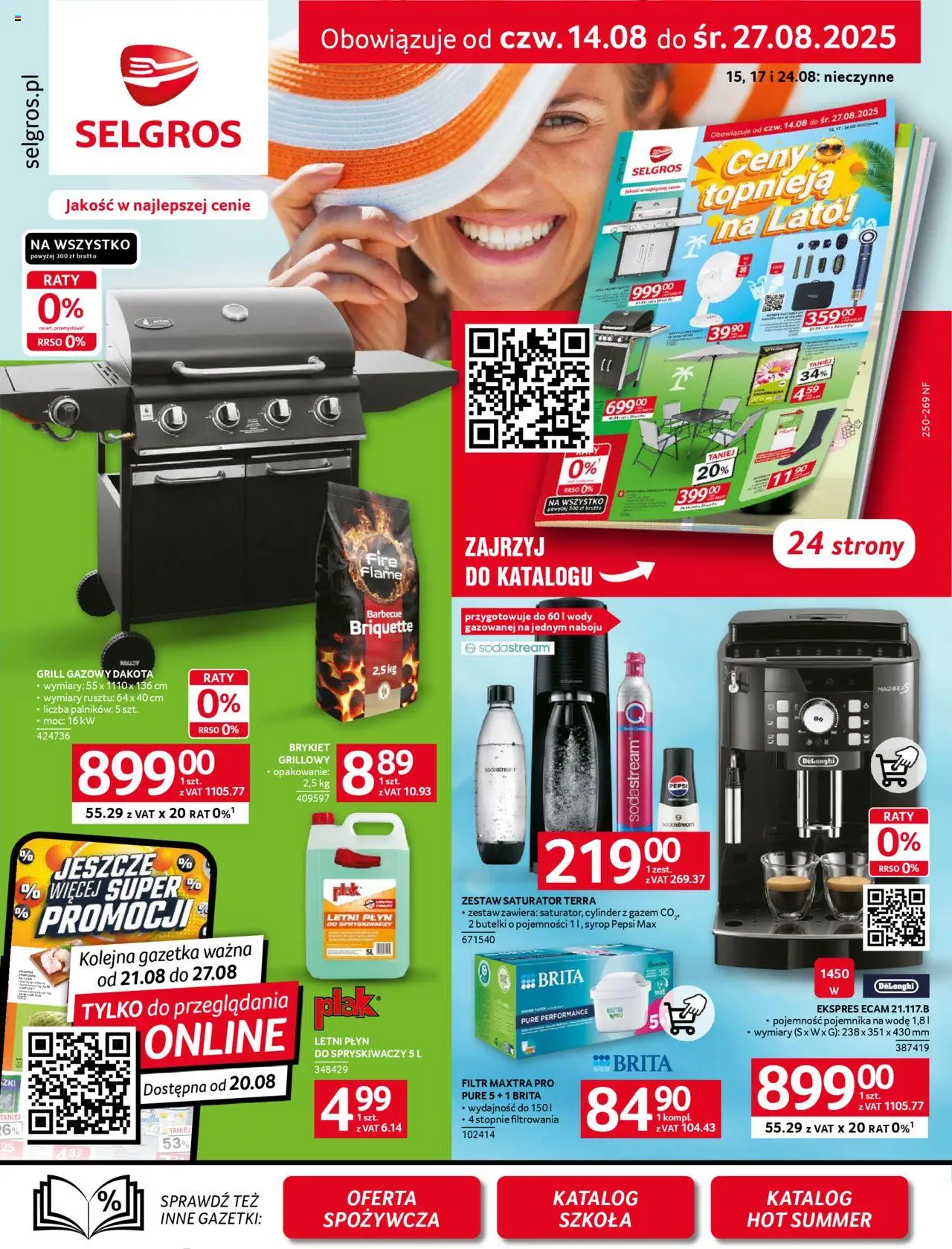 Selgros cash&carry Gazetka - Oferta przemysłowa od 14.08.2025 | Strona: 1 | Produkty: Syrop, Grill, Pepsi, Sodastream