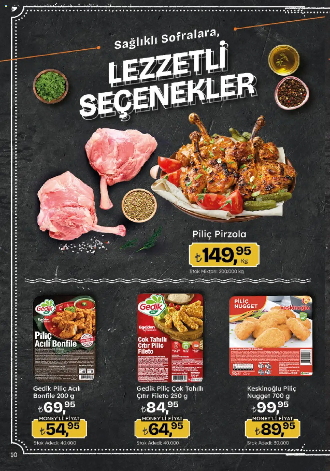 Migros Katalog - 5M Migroskop Dijital - 07.08.2025 tarihinden itibaren geçerlidir | Sayfa: 10 | Ürünler: Piliç, Piliç bonfile, Pirzola, Piliç nugget