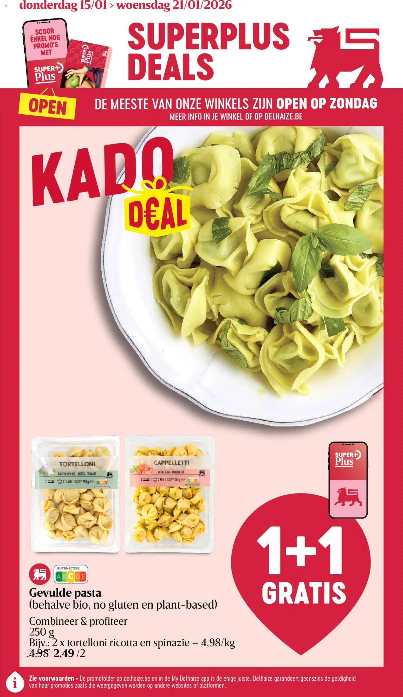 {H1} | Pagina: 1 | Producten: Ham, Pasta, Ricotta, Spinazie