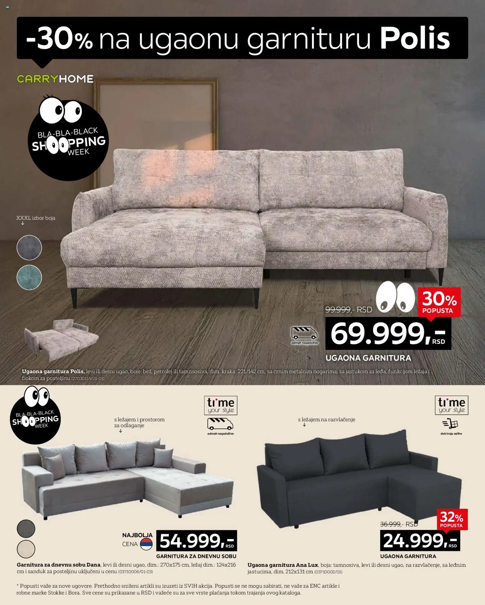 Lesnina XXXL katalog - važi od 21.11.2025 | Strana: 4 | Proizvode: Ugaona garnitura