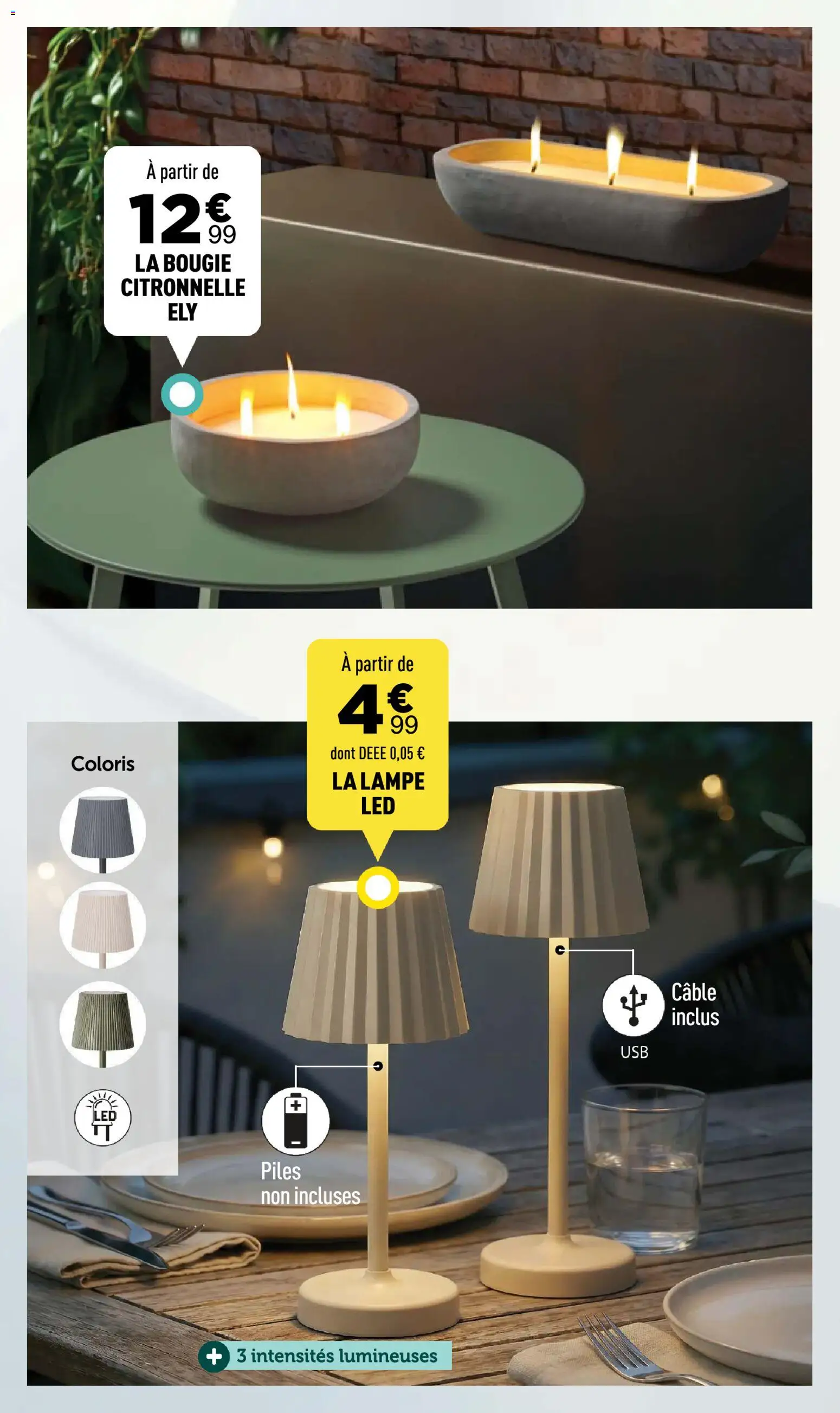 {H1} | Page: 33 | Produits: Câble, Citronnelle, Lampe, Piles