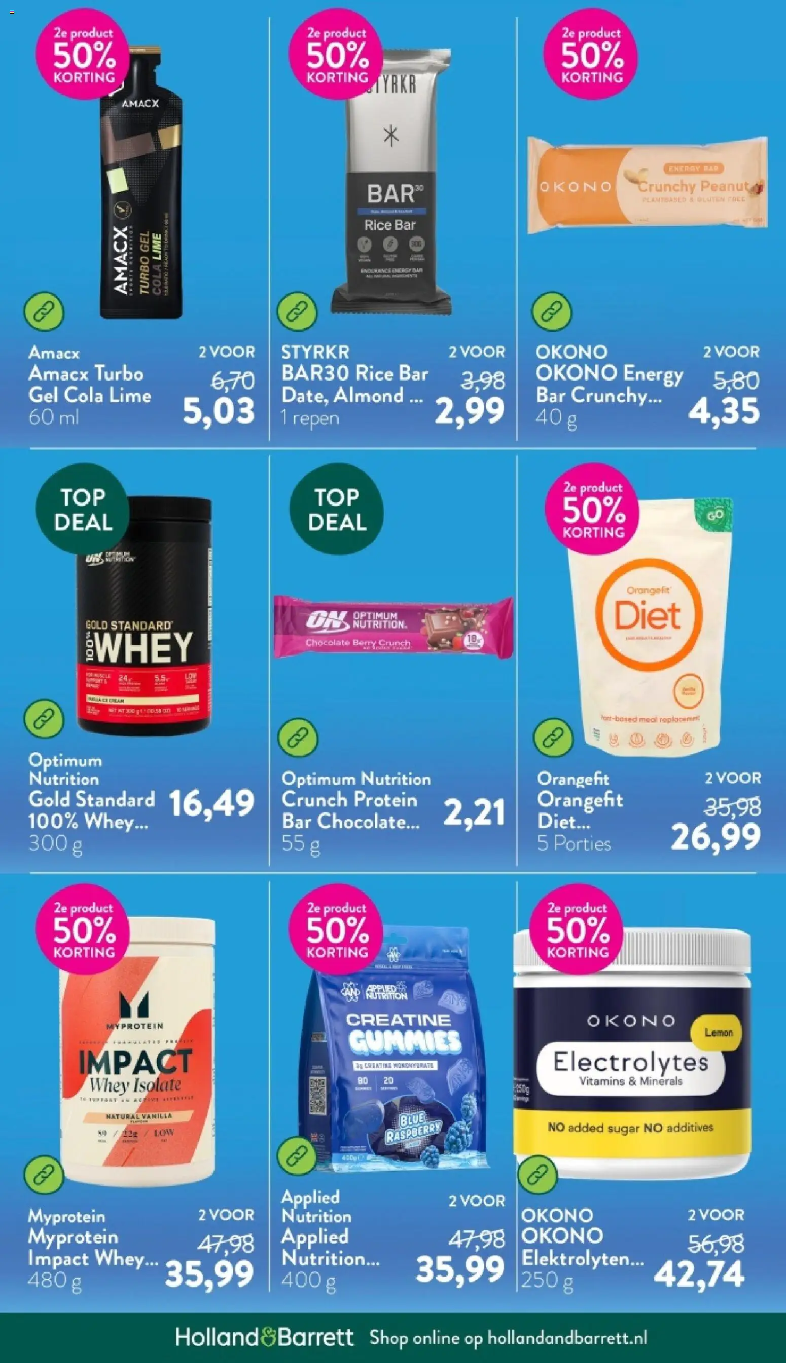 {H1} | Pagina: 9 | Producten: Whey, Gel, Repen