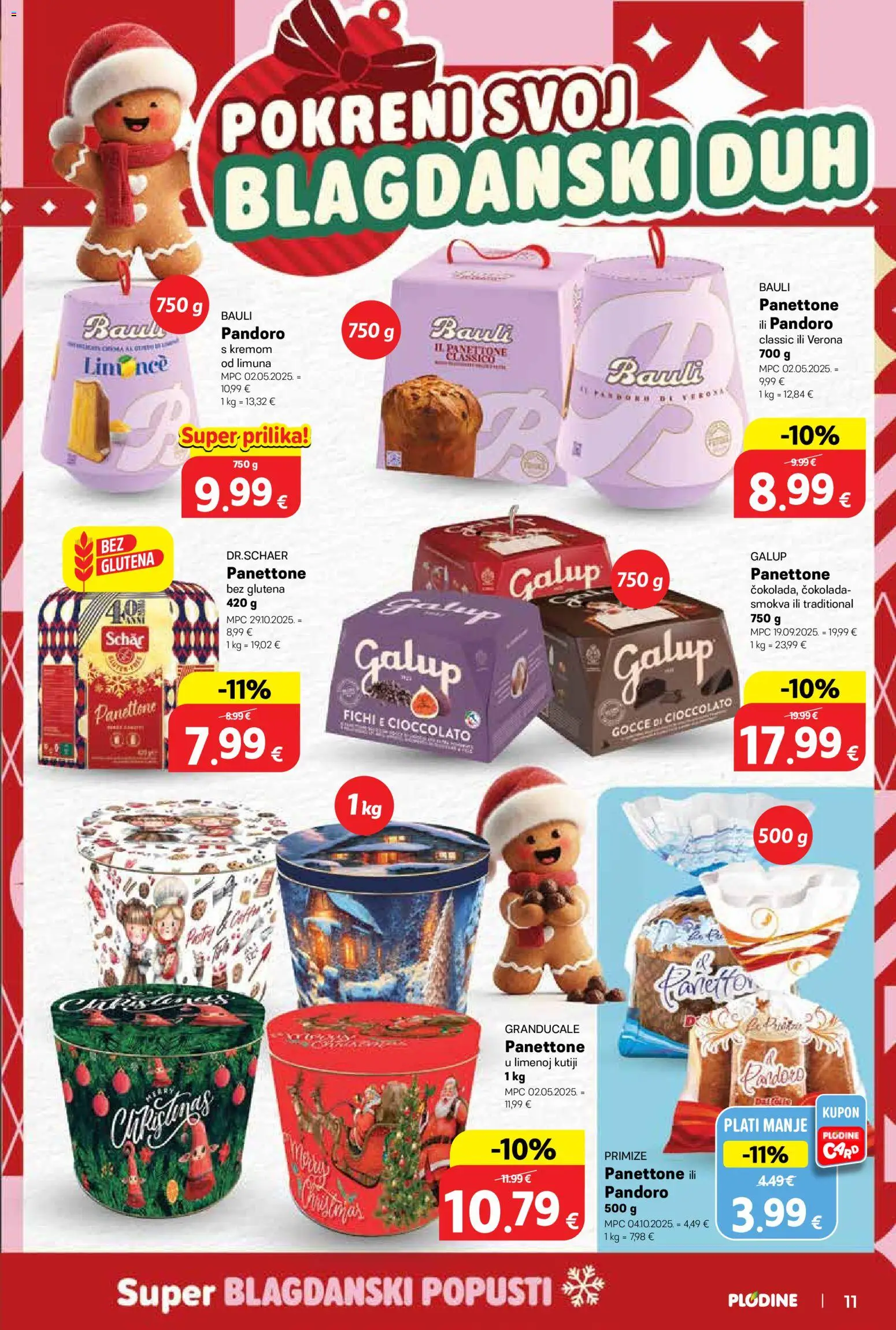 Plodine katalog | vrijedi od 12.11.2025 | Stranica: 11 | Proizvodi: Panettone, Čokolada