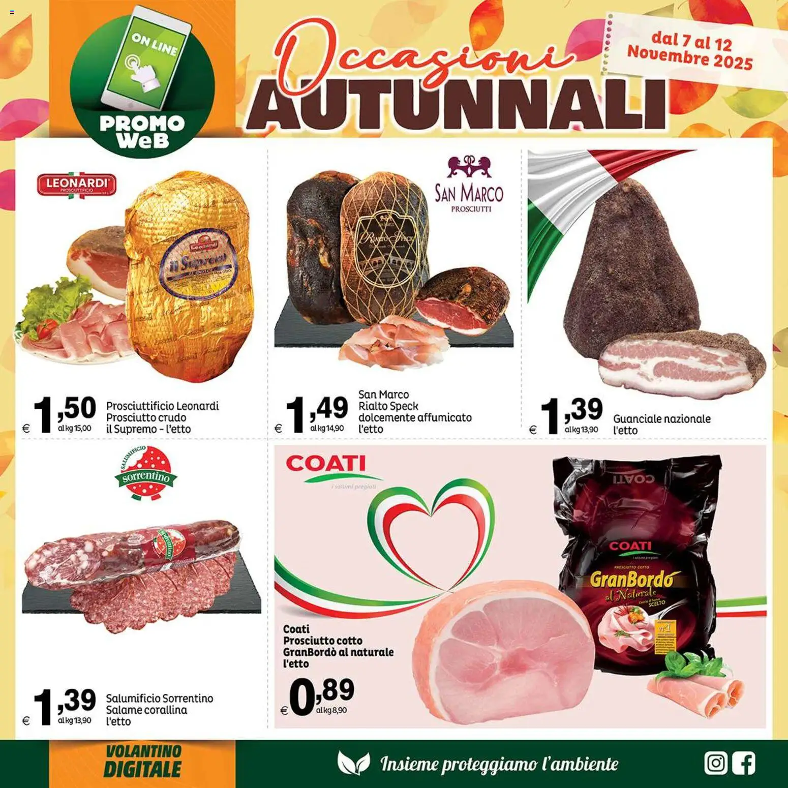 Volantino Elite Supermercati del 07.11.2025 | Pagina: 6 | Prodotti: Speck, Prosciutto Crudo, Prosciutto Cotto, Salame