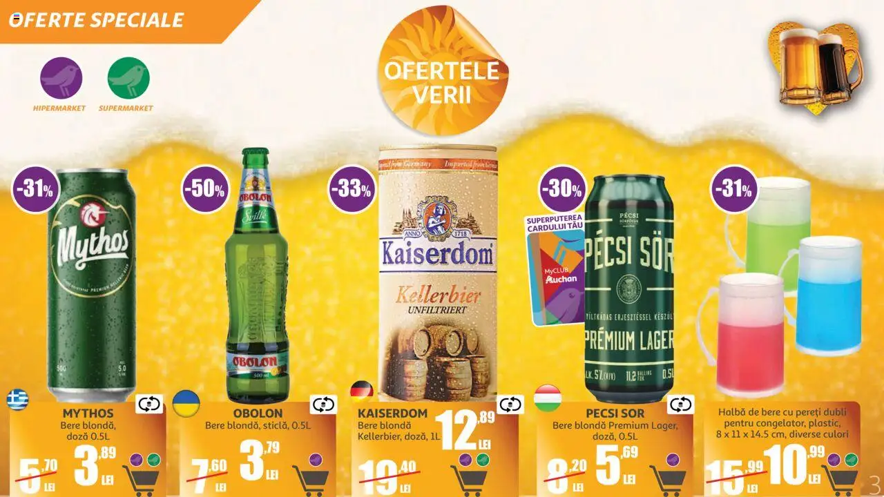 Auchan catalog - Marelui Târg de Bere – valabil de la 11.06.2025 | Pagină: 3 | Produse: Bere