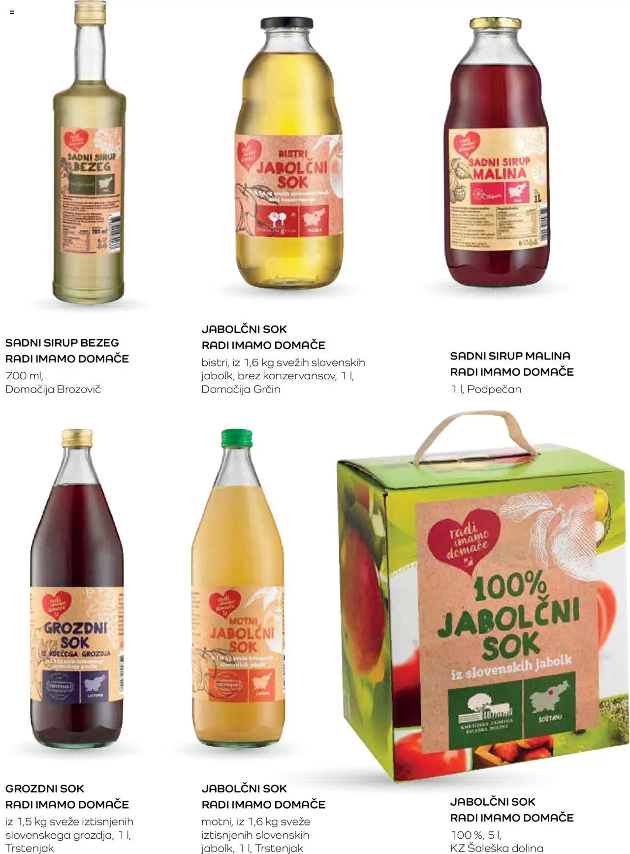 Mercator katalog radi imamo domače domače je preprosto dobro │ velja od 07.03.2024 | Stran: 34 | Izdelki: Sirup, Sok
