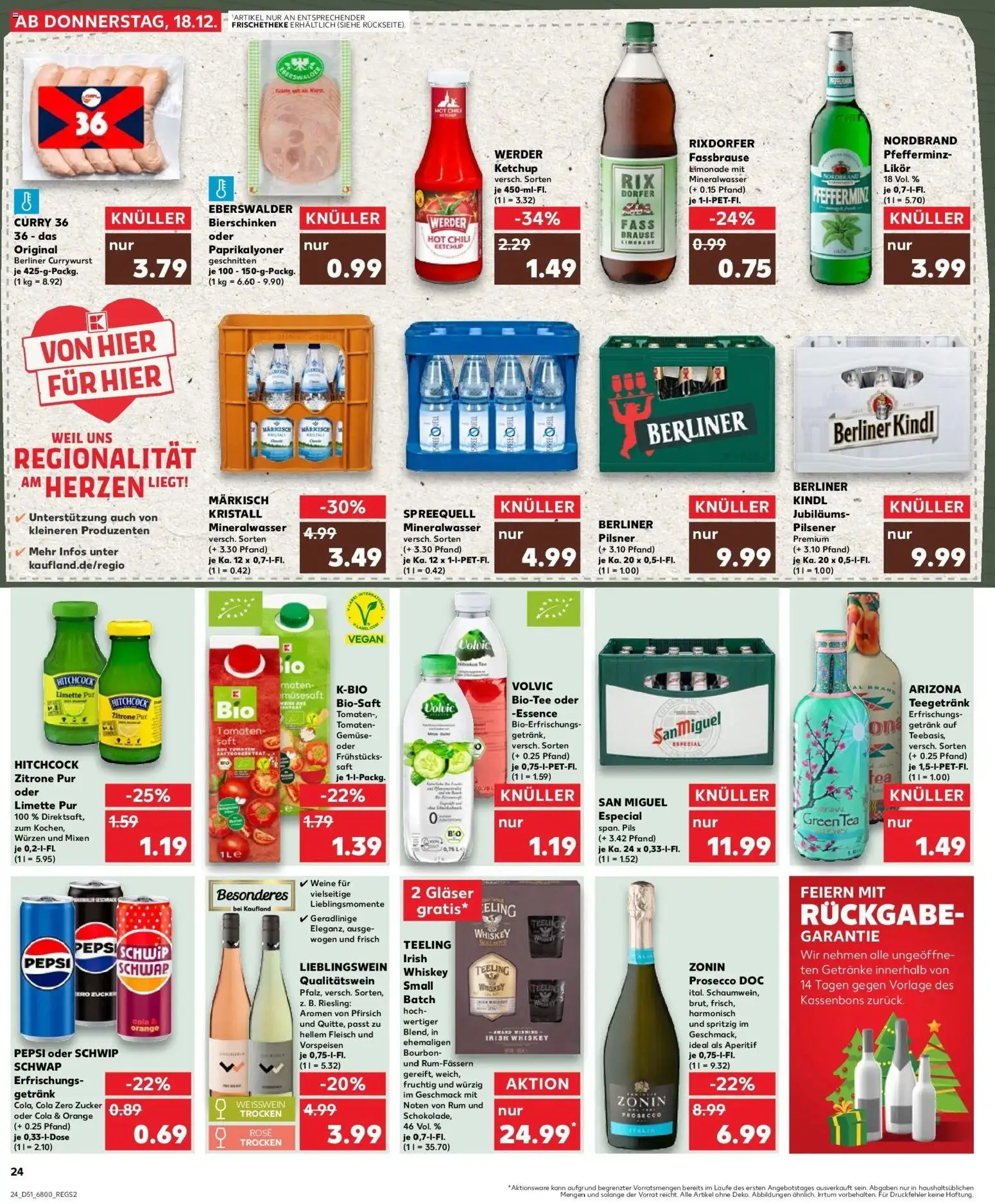 Kaufland prospekt Berlin	 – gültig ab 22.12.2025 | Seite: 24 | Produkte: Weißwein, Rum, Pils, Saft