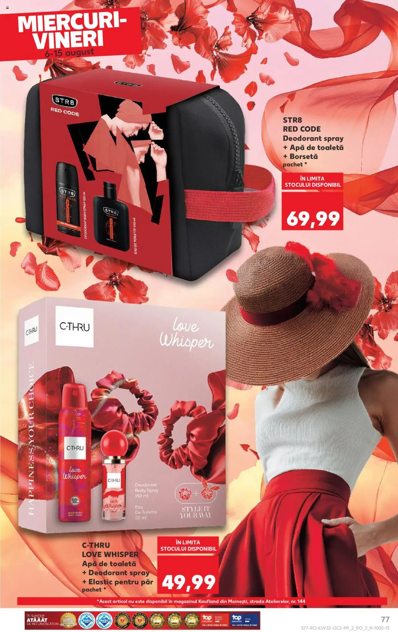 Catalog Kaufland - Tulcea – valabil de la 06.08.2025 | Pagină: 77 | Produse: Body, Toaletă, Apă de toaletă, Deodorant