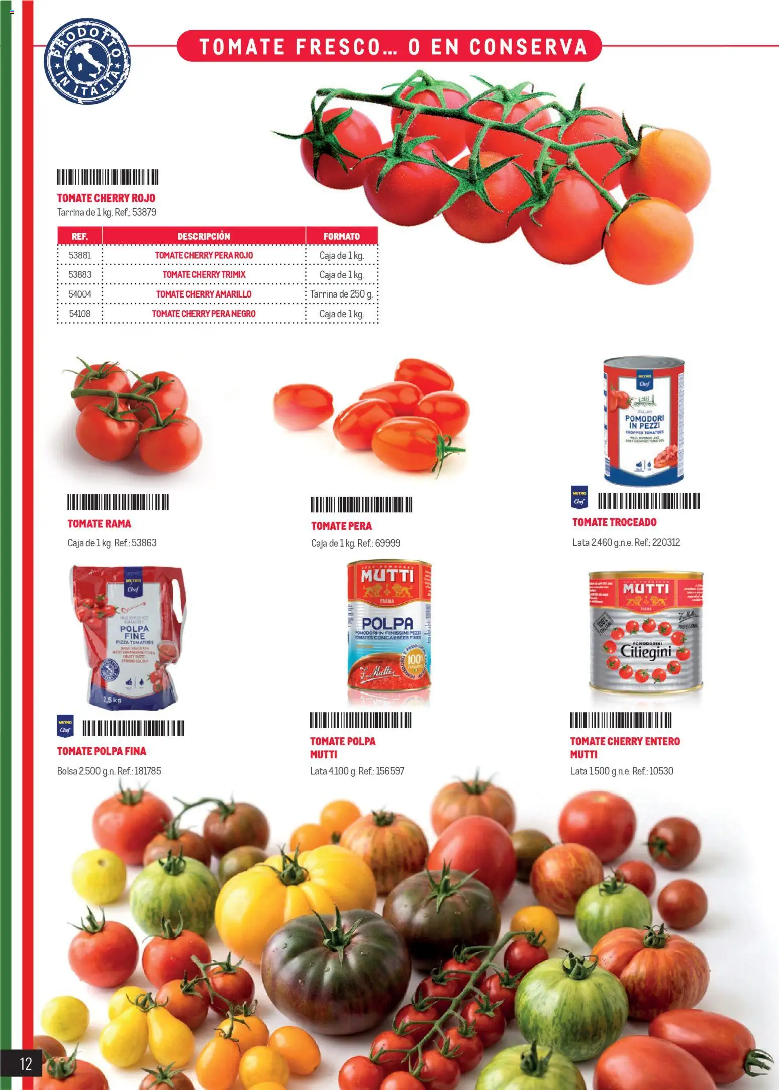 Makro Restaurantes italianos Canarias │ válido desde el 27.03.2026 | Página: 12 | Productos: Pizza, Bolsa, Caja