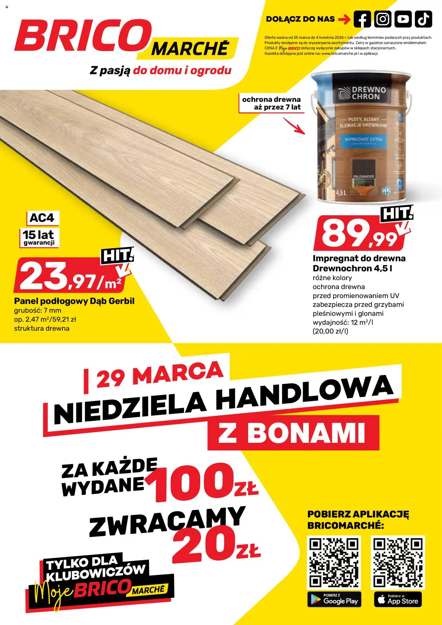 Brico Marché gazetka od 25.03.2026 | Strona: 1 | Produkty: Impregnat do drewna