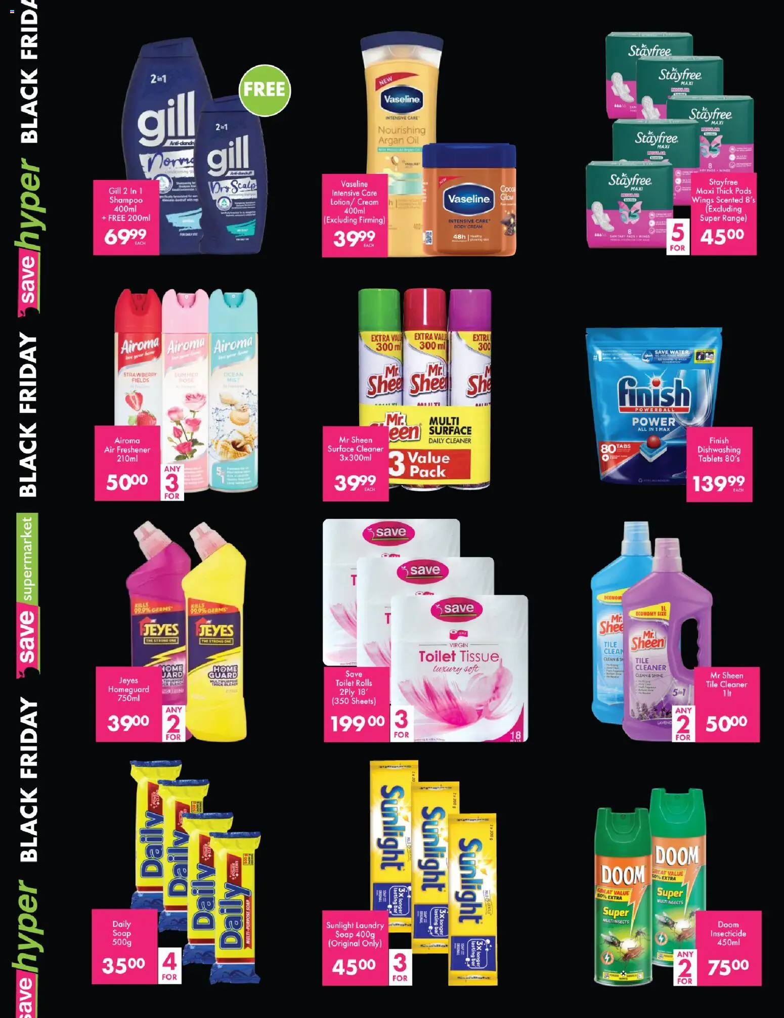 New Save catalogue – valid from 28.11.2025 | Page: 6 | Products: Surface cleaner, Oil, Shampoo, Body cream