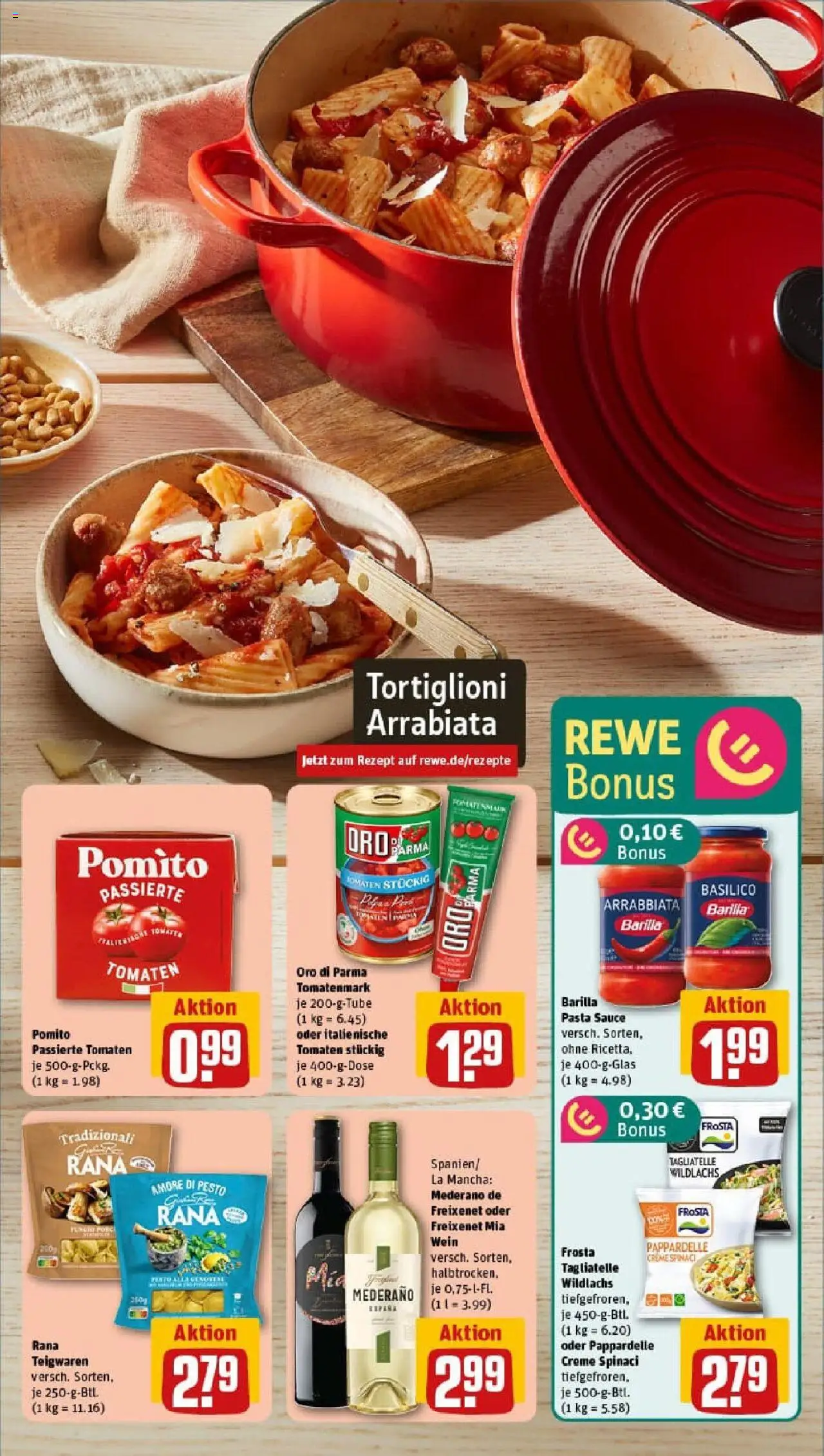 Rewe prospekt Langenhagen	 - gültig ab dem 11.08.2025 | Seite: 5 | Produkte: Freixenet, Creme, Frosta, Pasta