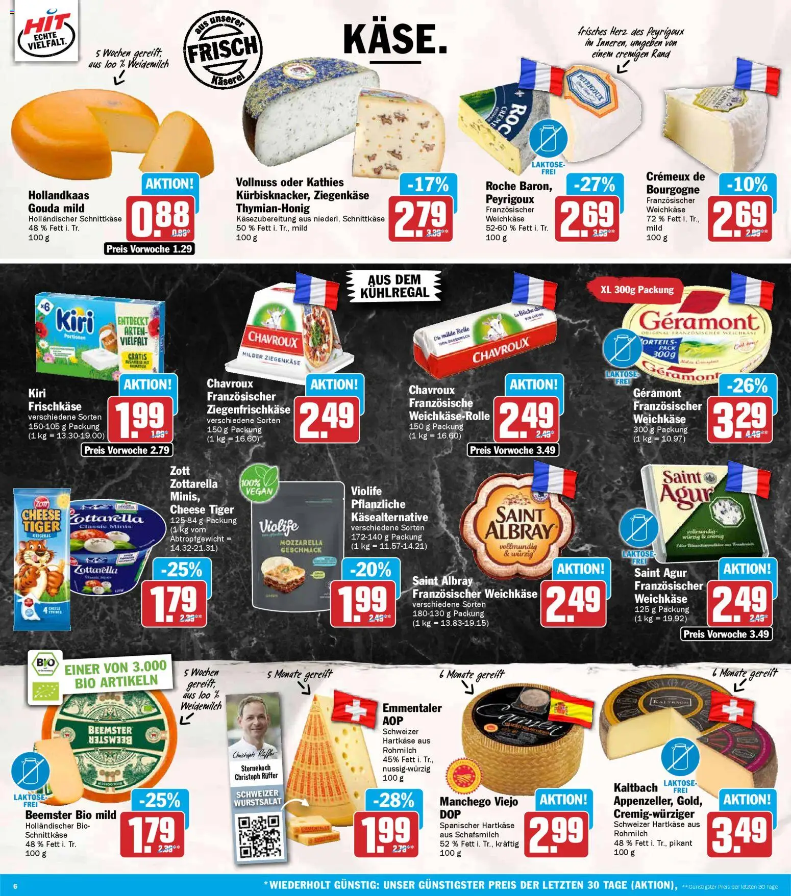 HIT Prospekt 	 – gültig ab 02.03.2026 | Seite: 6 | Produkte: Geramont, Mozzarella, Ziegenkäse, Creme