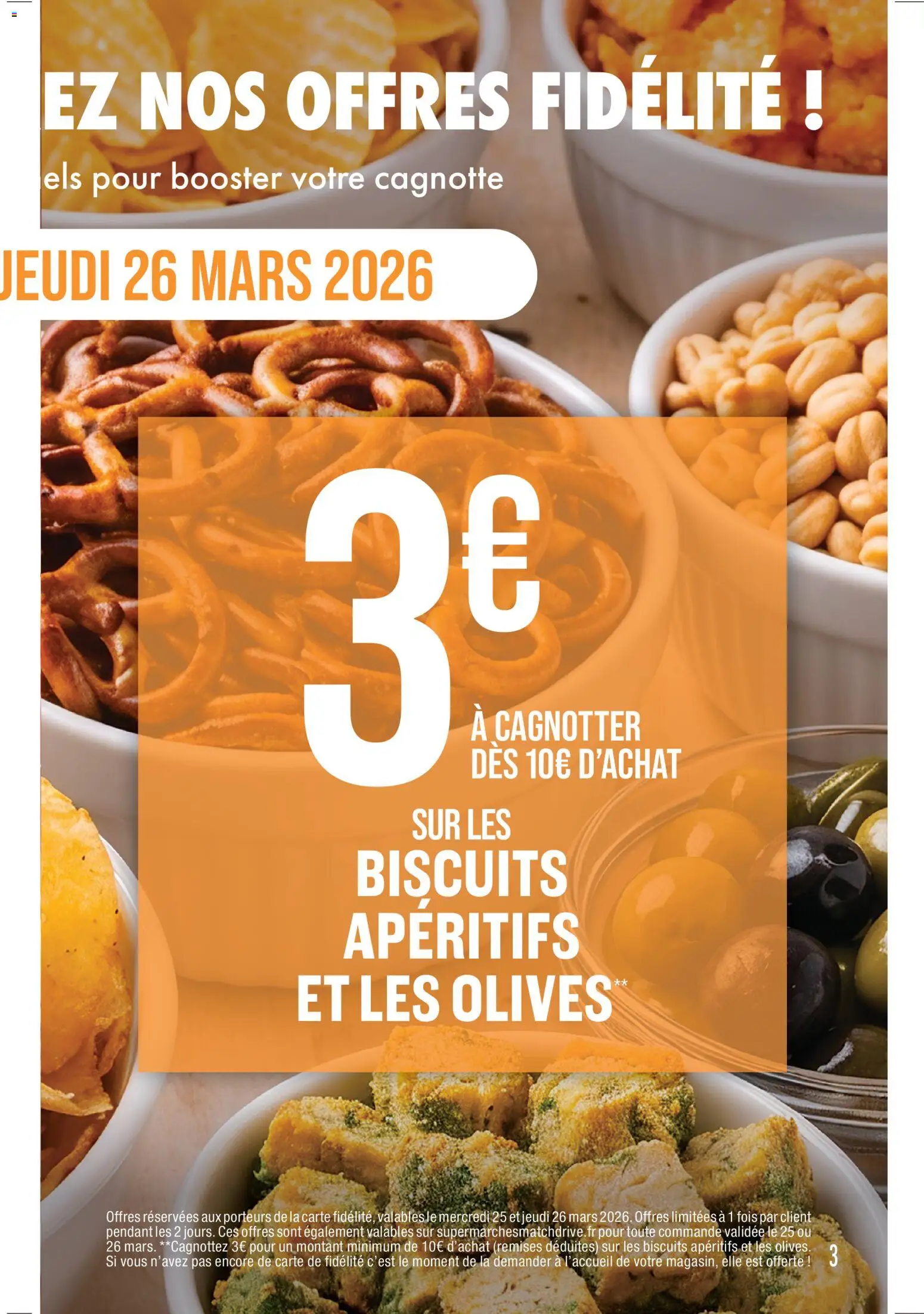 {H1} | Page: 3 | Produits: Olives, Biscuits