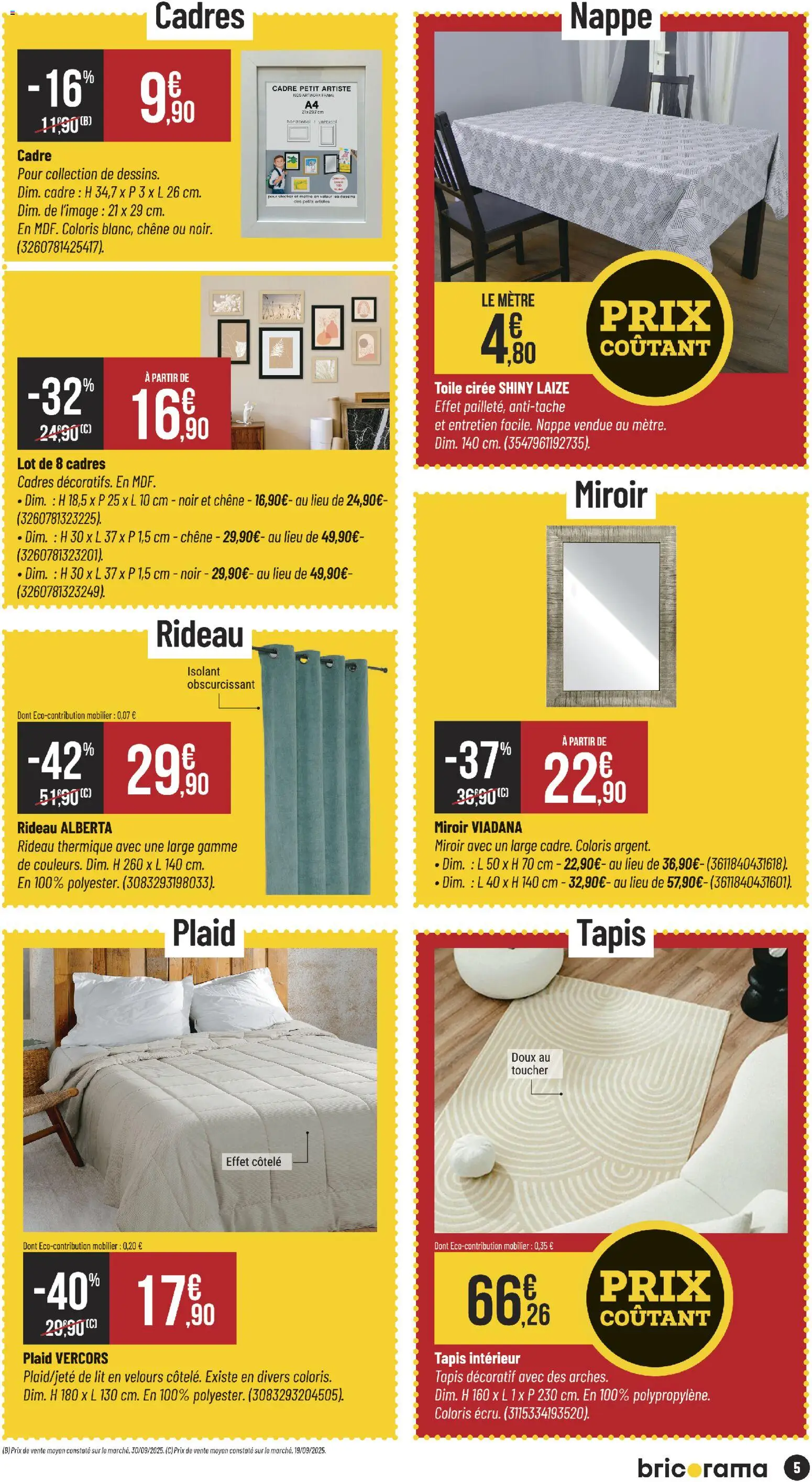 {H1} | Page: 5 | Produits: Rideau thermique, Lit, Miroir, Rideau