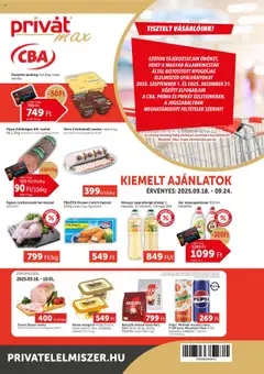 PRIVÁT - Aktuális szórólap MAX - amely érvényes a következő dátumtól: 18.09.2025