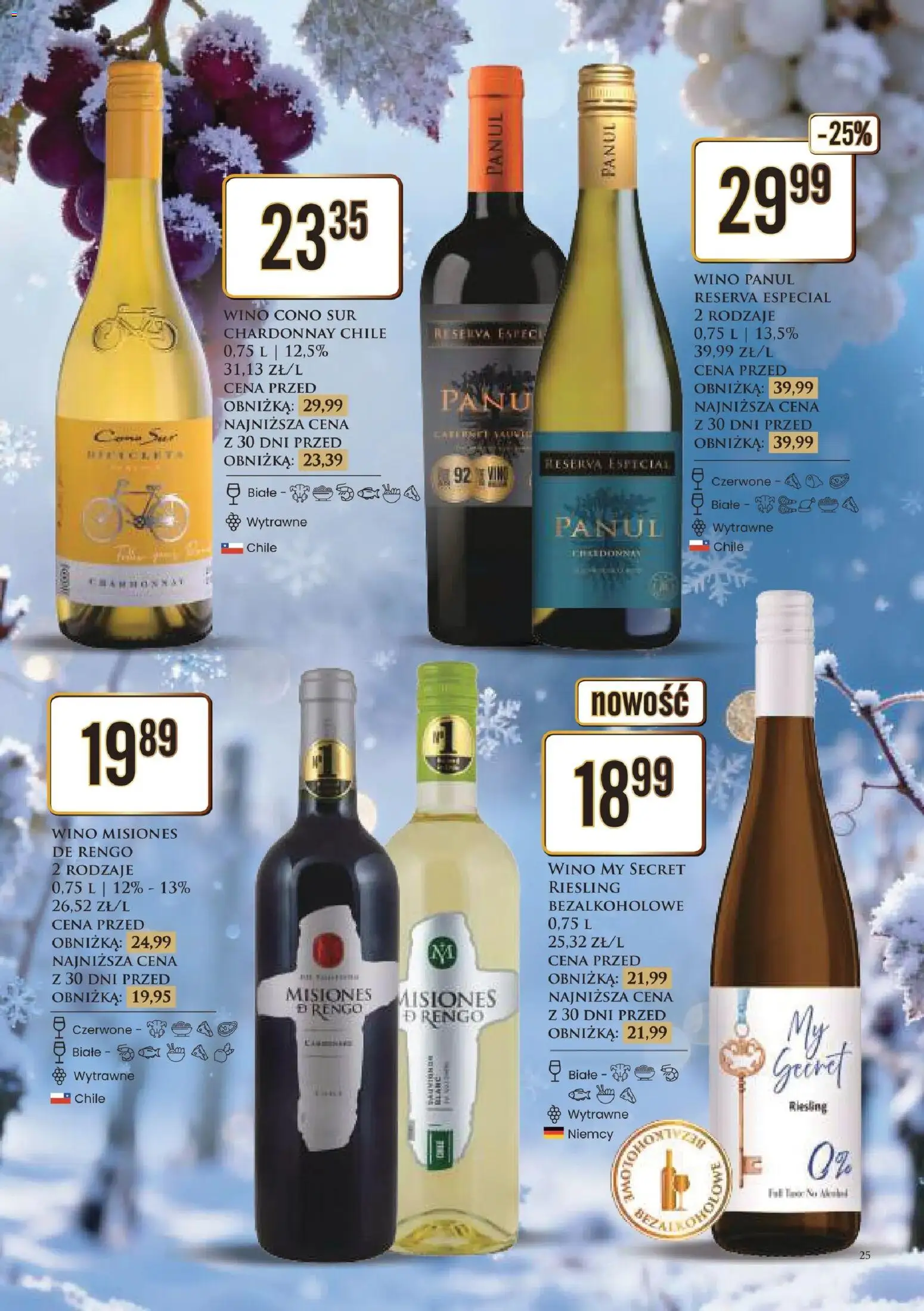Dino Gazetka alkoholowa od 12.12.2025 | Strona: 25 | Produkty: Riesling, Chardonnay, Wino