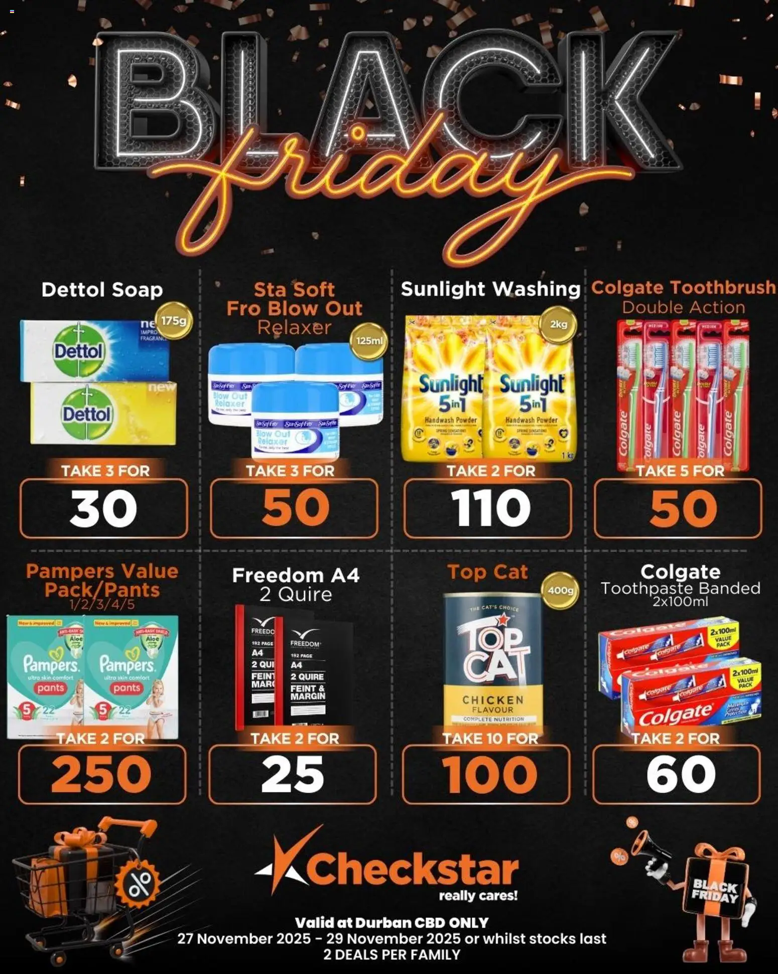 New Check Star catalogue – valid from 27.11.2025 | Page: 2 | Products: Chicken, Powder, Mask, Relaxer