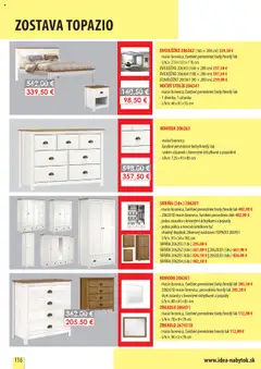 IDEA nábytok leták platný od 01.10.2025 | Strana: 116 | Produkty: Skriňa, Nočný stolík, Zrkadlo, Komoda