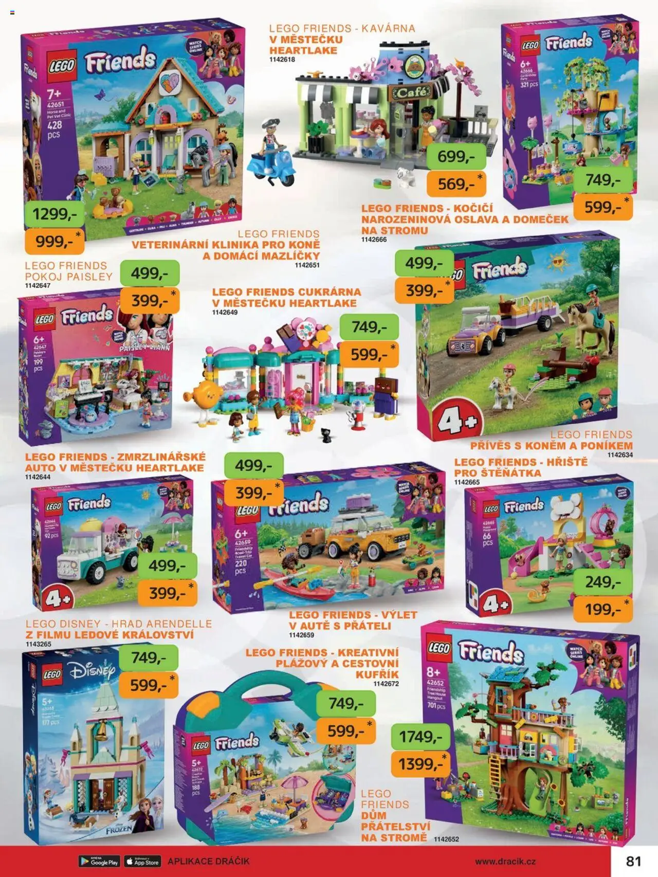 Dráčik leták od 03.10.2025 | Strana: 81 | Produkty: Kufřík, LEGO, Lego Friends