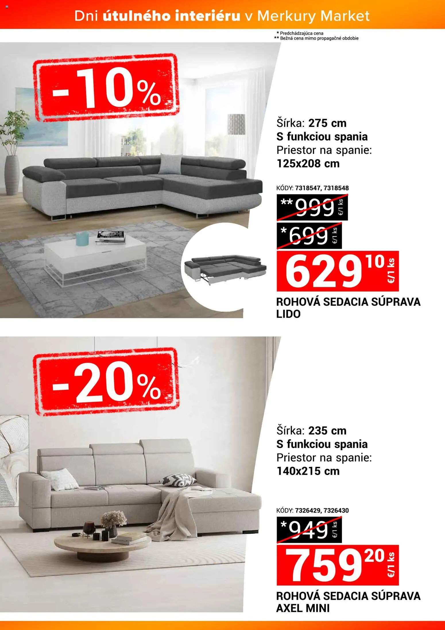 Nové Merkury Market akcie – leták je platný od 22.11.2025 | Strana: 17 | Produkty: Rohová sedacia súprava, Sedacia súprava
