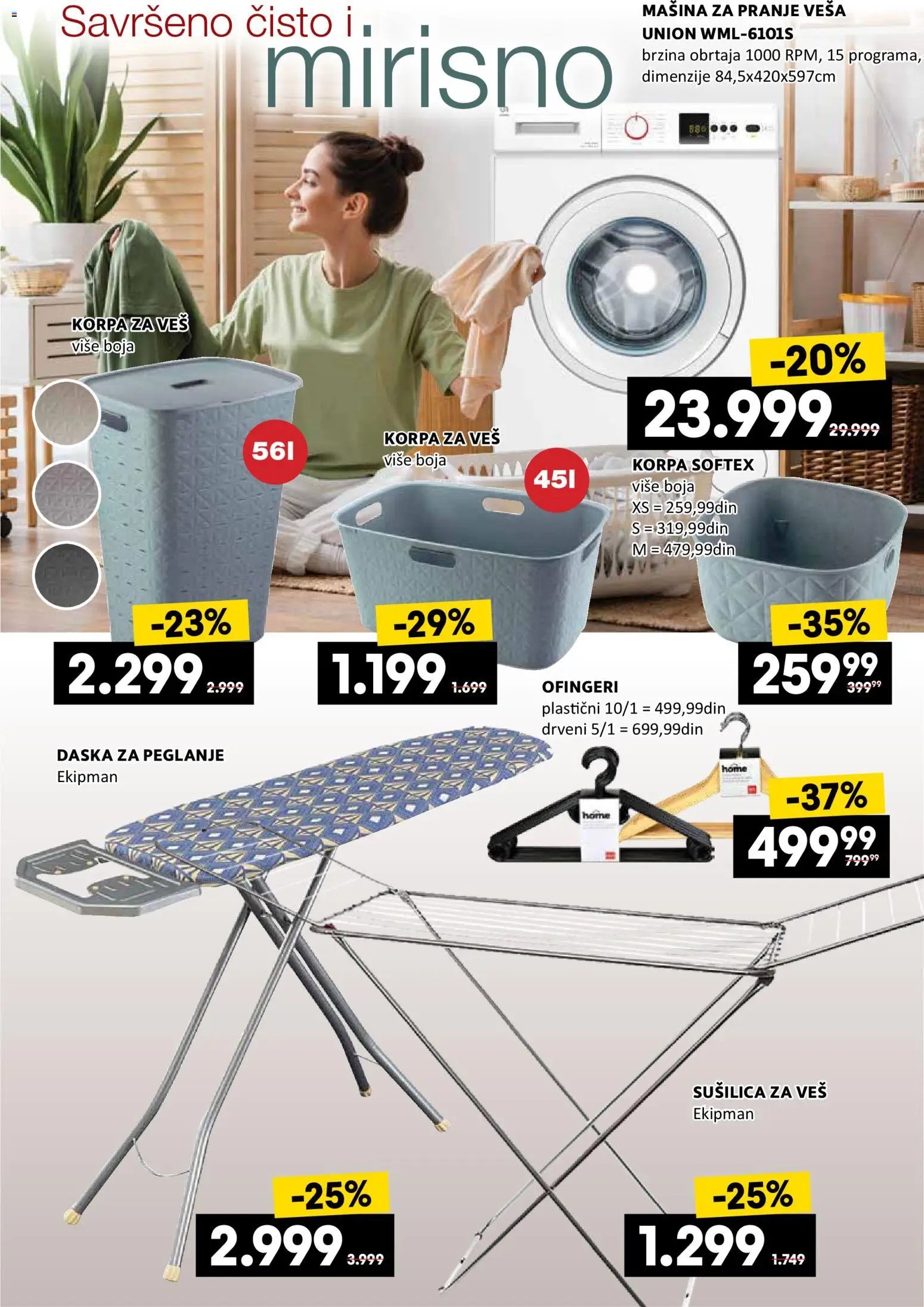 Roda katalog - važi od 23.10.2025 | Strana: 8 | Proizvode: Daska za peglanje, Korpa za veš, Mašina za pranje veša, Sušilica za veš