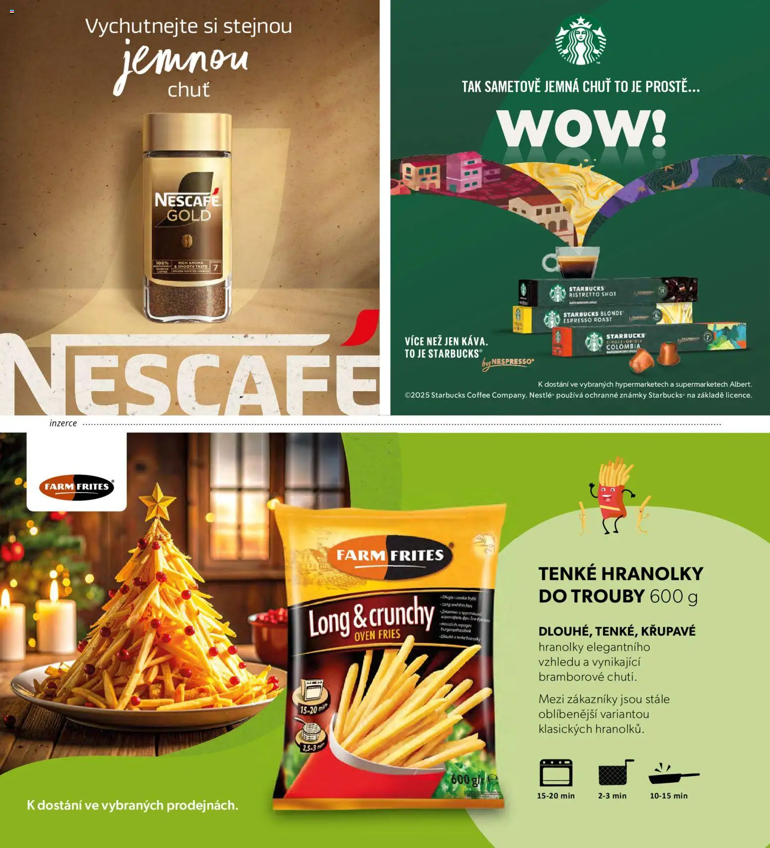 Albert magazín od 01.12.2025 | Strana: 70 | Produkty: Starbucks, Známky, Hranolky, Nescafé