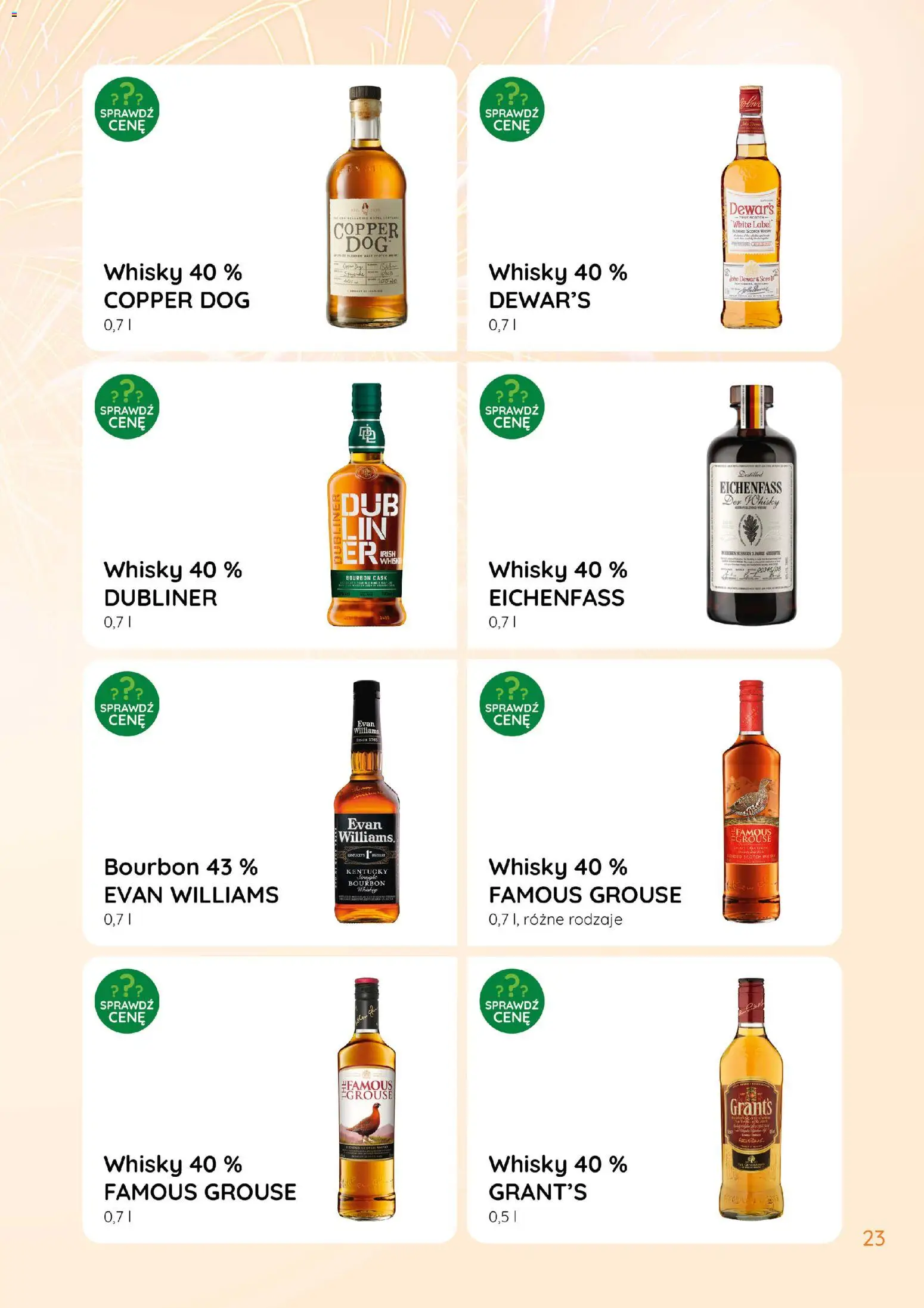 Eurocash Gazetka - Katalog Alkoholowy od 01.01.2026 | Strona: 23 | Produkty: Grant's, Bourbon, Whisky