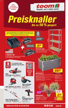 Toom Baumarkt Prospekt 	 gültig ab dem 30.08.2025