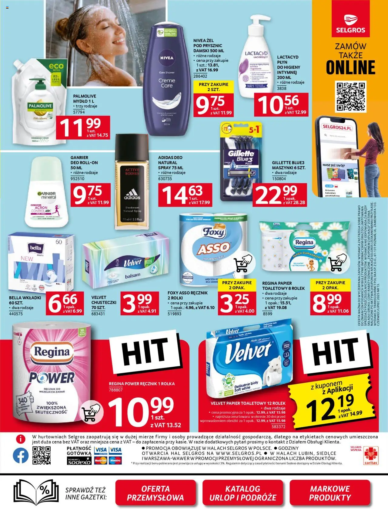 Selgros cash&carry Gazetka od 18.06.2025 | Strona: 27 | Produkty: Gillette, Prysznic, Mydło, Żel pod prysznic
