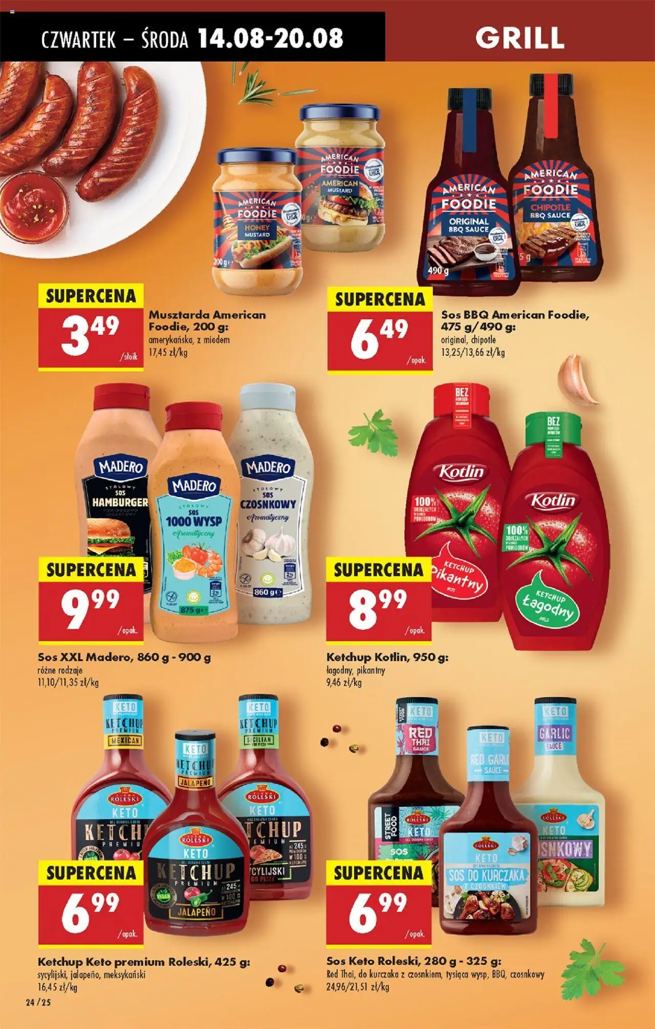 Biedronka gazetka - Oferta w tym tygodniu od 14.08.2025 | Strona: 26 | Produkty: Ketchup, Grill, Musztarda, Sos