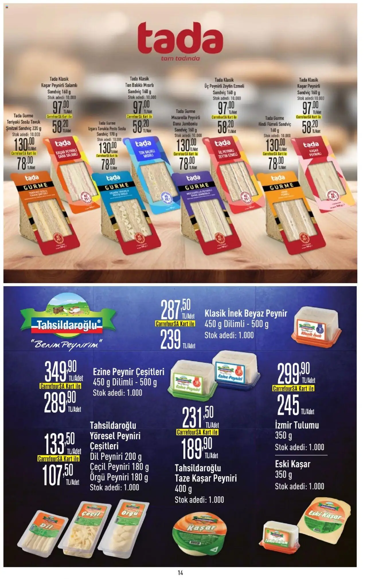 CarrefourSA Katalog - 10.06.2025 tarihinden itibaren geçerlidir | Sayfa: 14 | Ürünler: Peynir, Tulum, Zeytin, Izgara